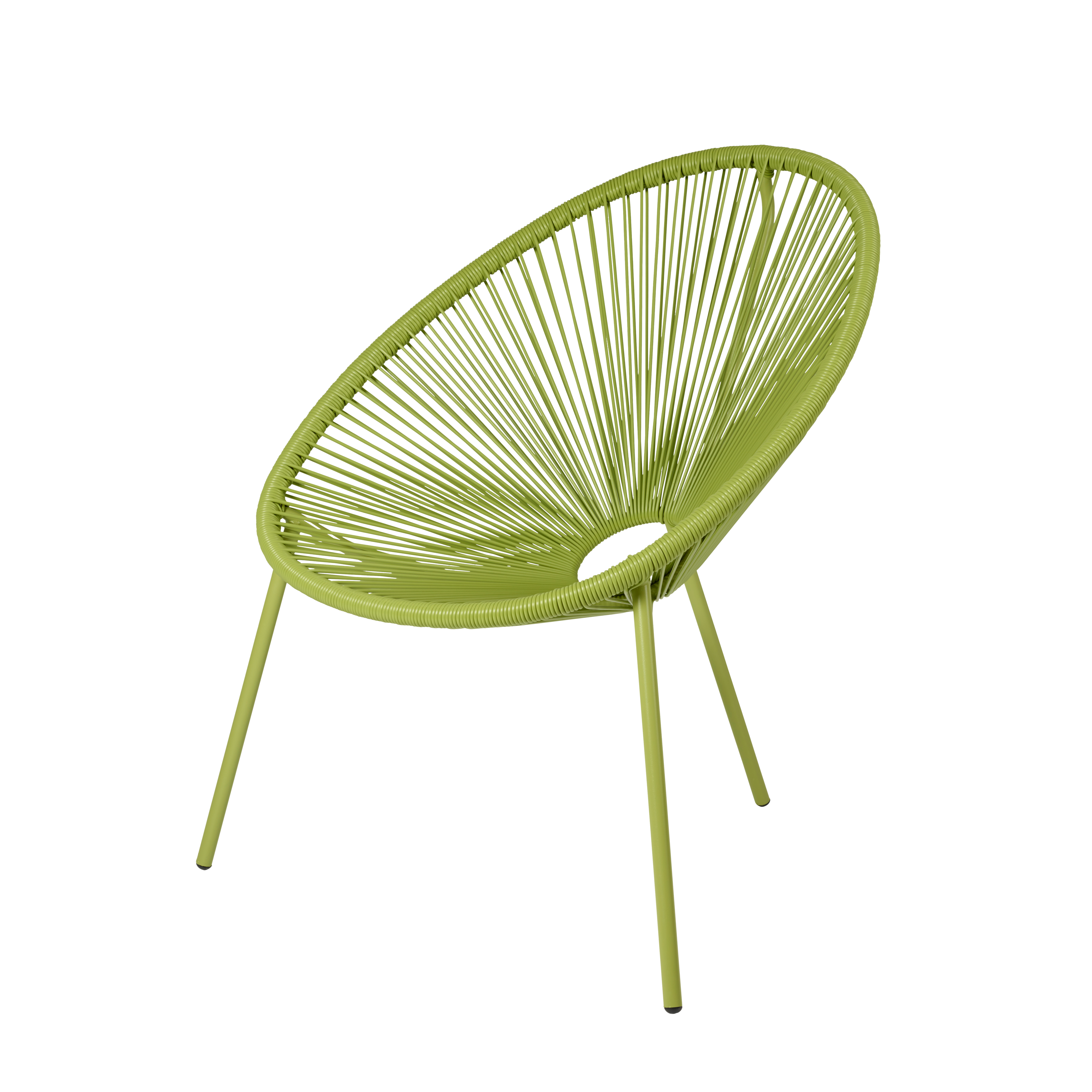 ACAPULCO Lounge stoel limeH 82 x B 75 x D 69 cm - CASA