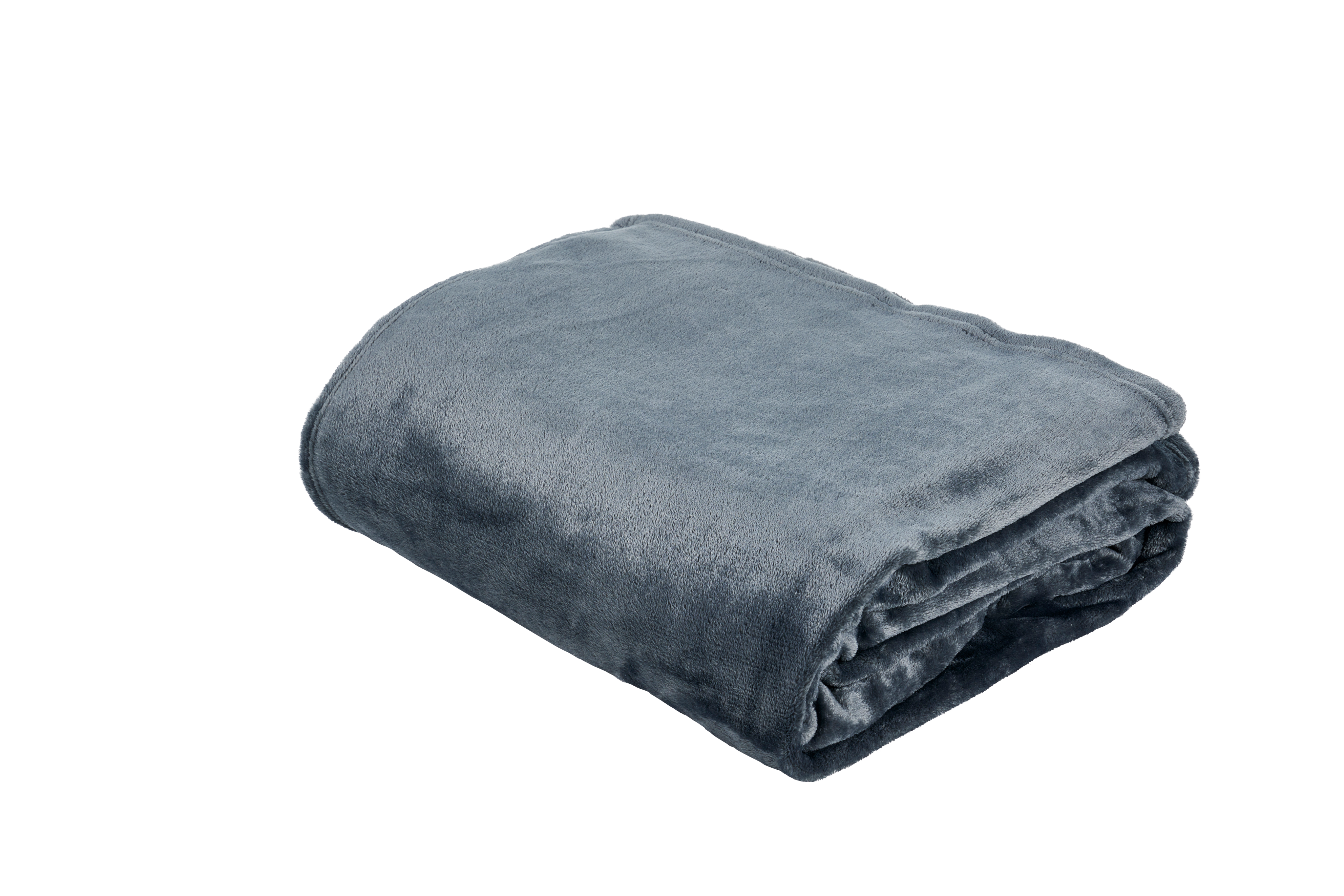 FLANELLA Plaid grijsB 180 x L 220 cm
