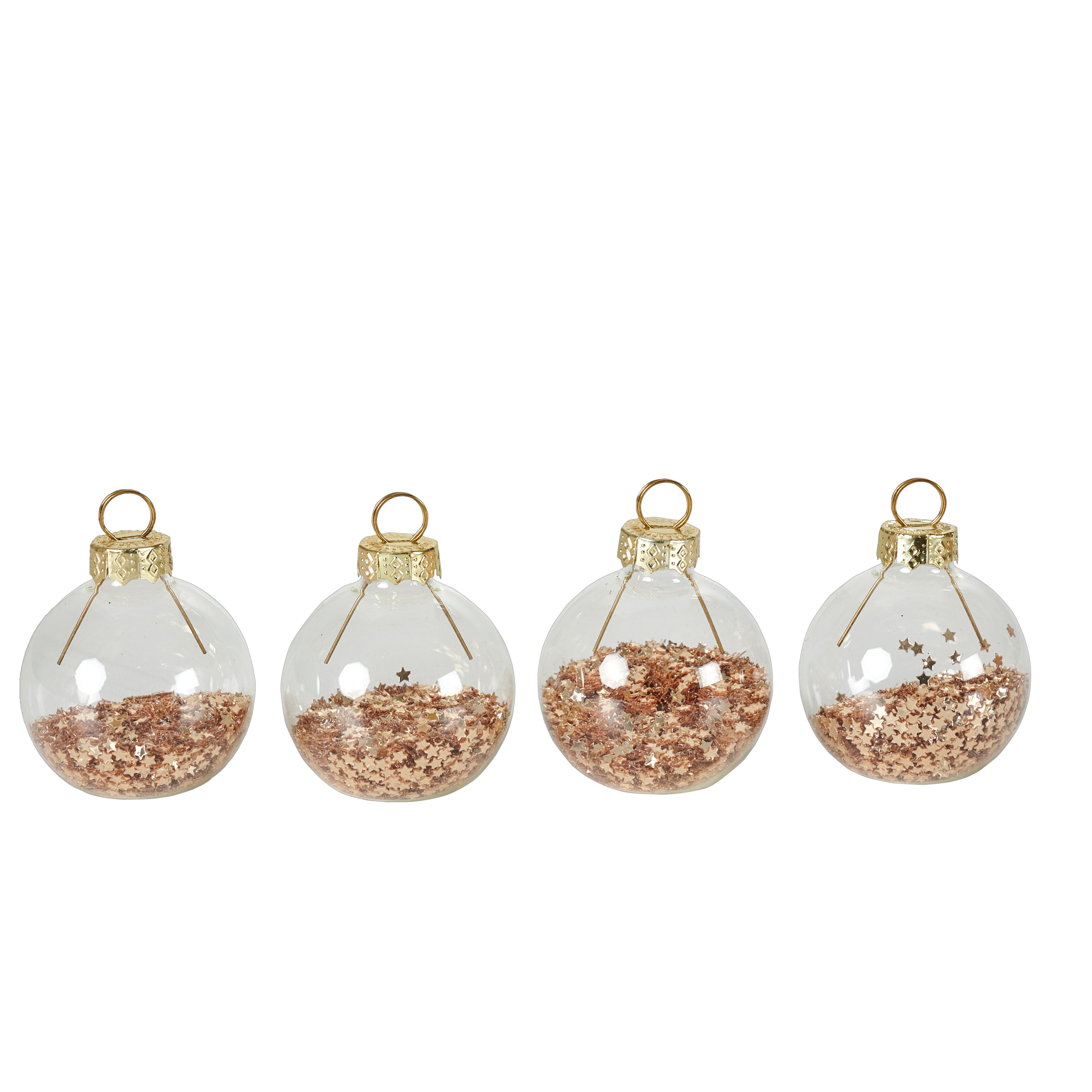 GLANCY Naamkaarthouders set van 4 transparantH 4 x B 4 cm