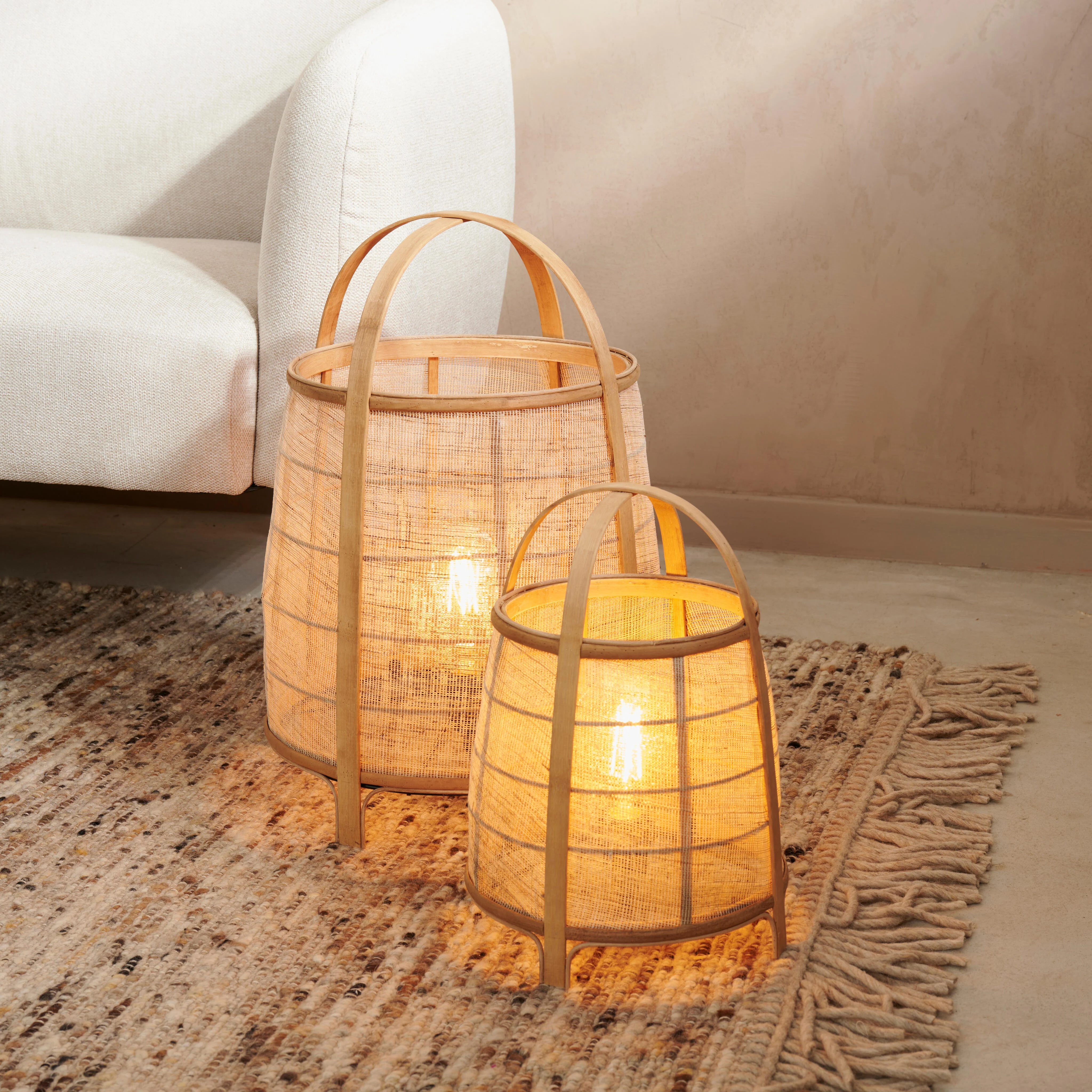 MAYA Tafellamp naturelH 35 cm - Ø 26 cm