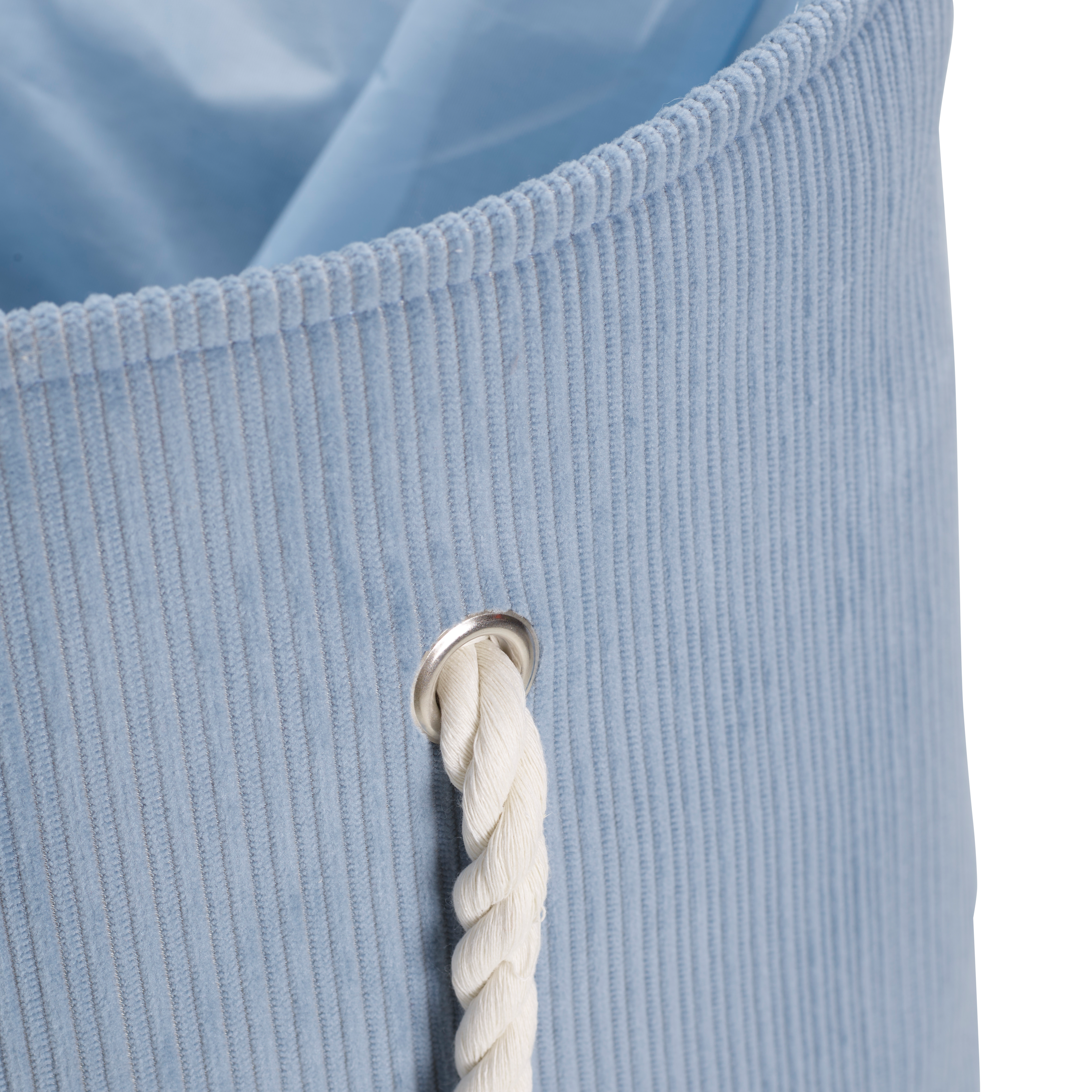 DUSTY Linnenmand blauwH 56 cm - Ø 36 cm - CASA