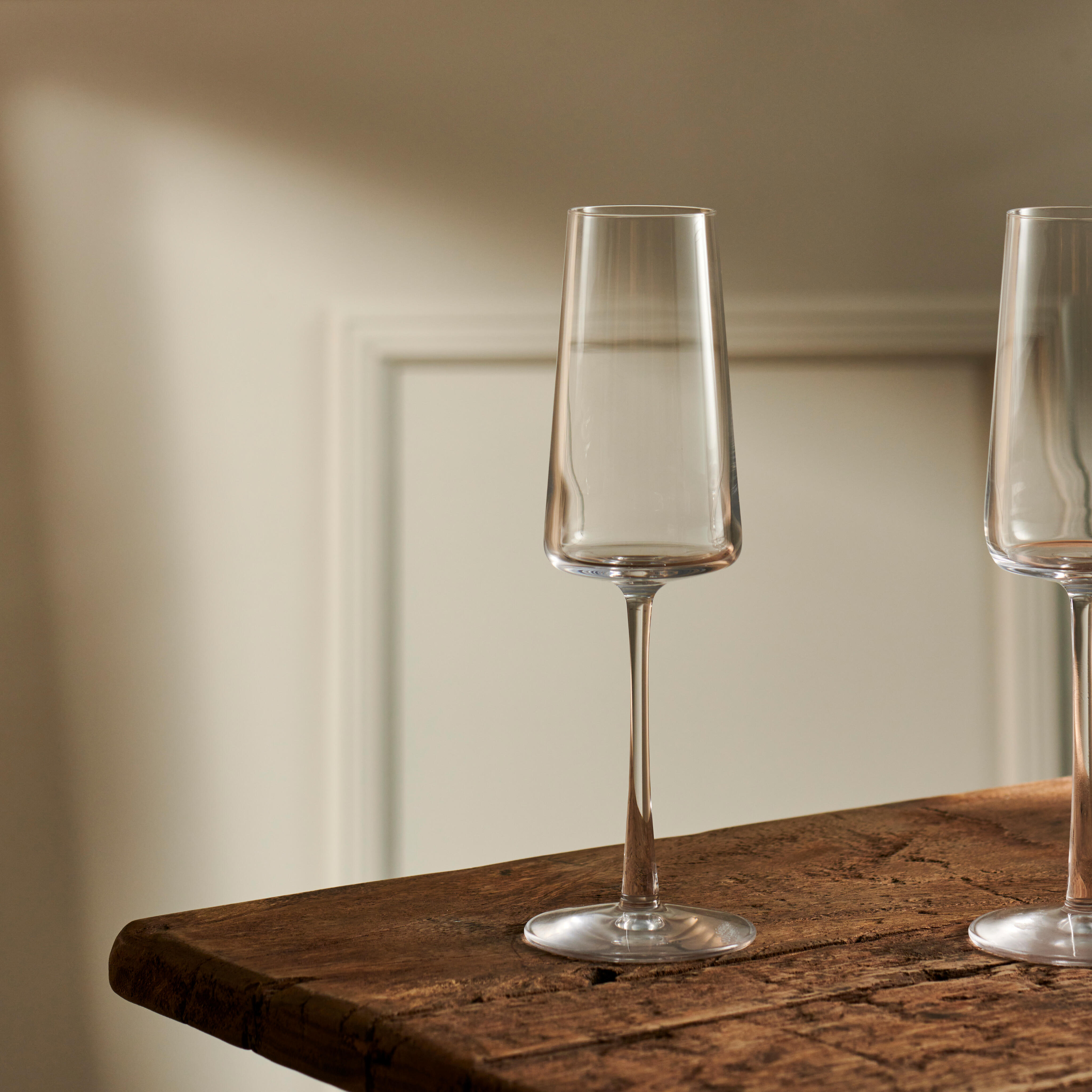 POWER Fluitglas 24 CL transparant - set van 6 H 22,6 cm - Ø 7,2 cm