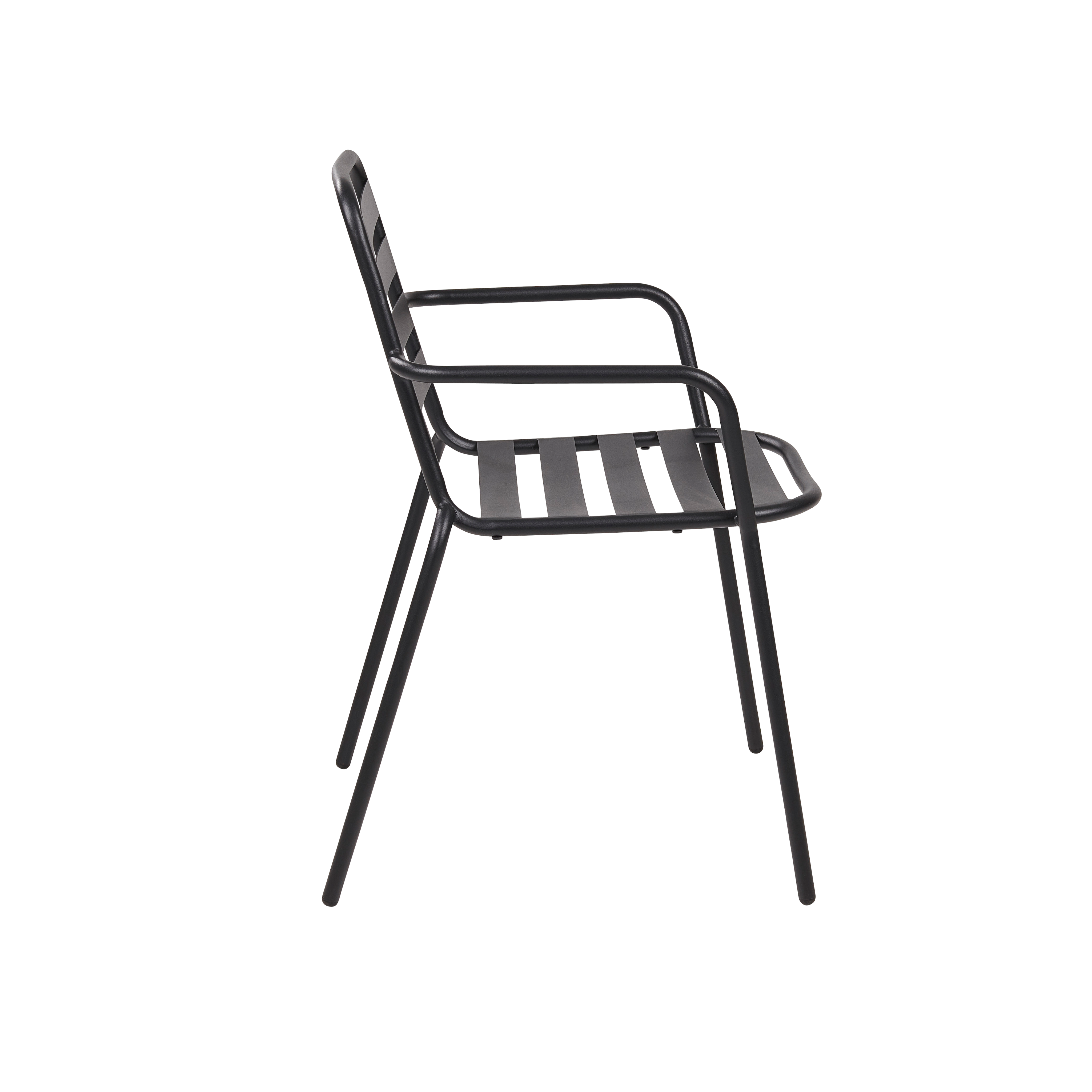 LIVA Bistro stoel zwartH 79,5 x B 52,3 x D 56,3 cm - CASA