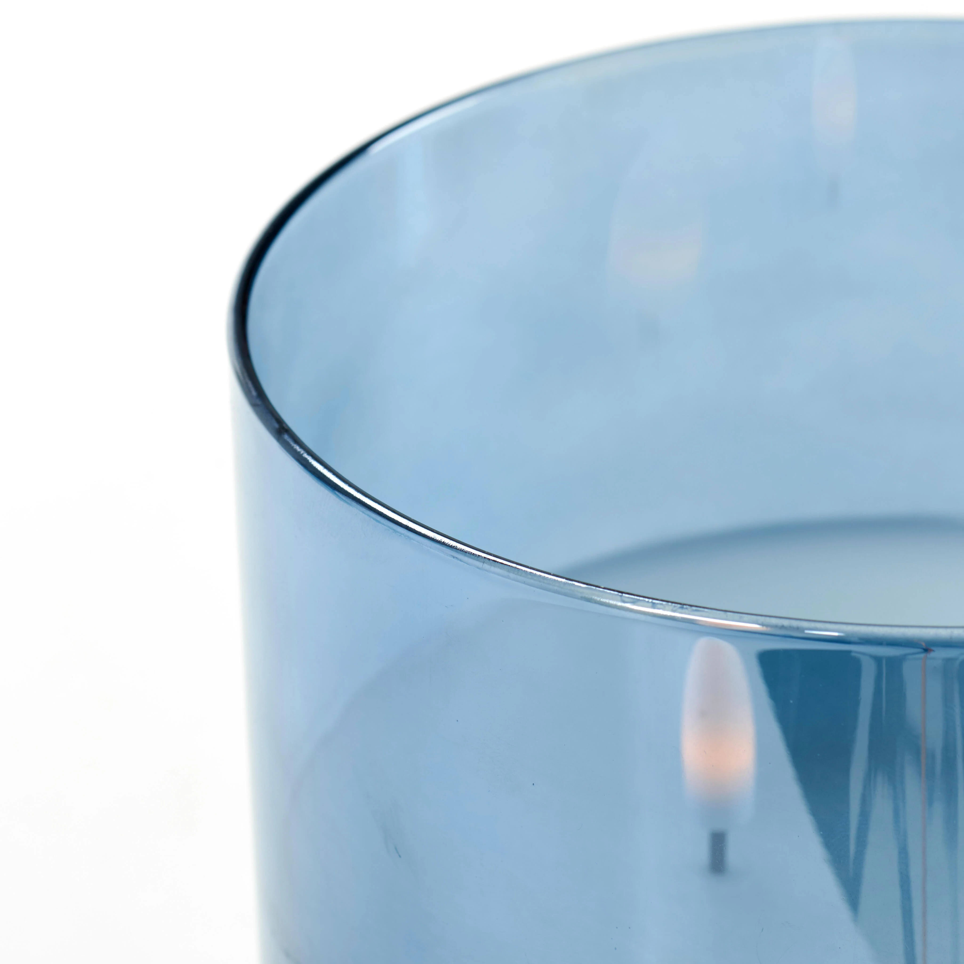 LED Windlicht blauwH 20 cm - Ø 15 cm