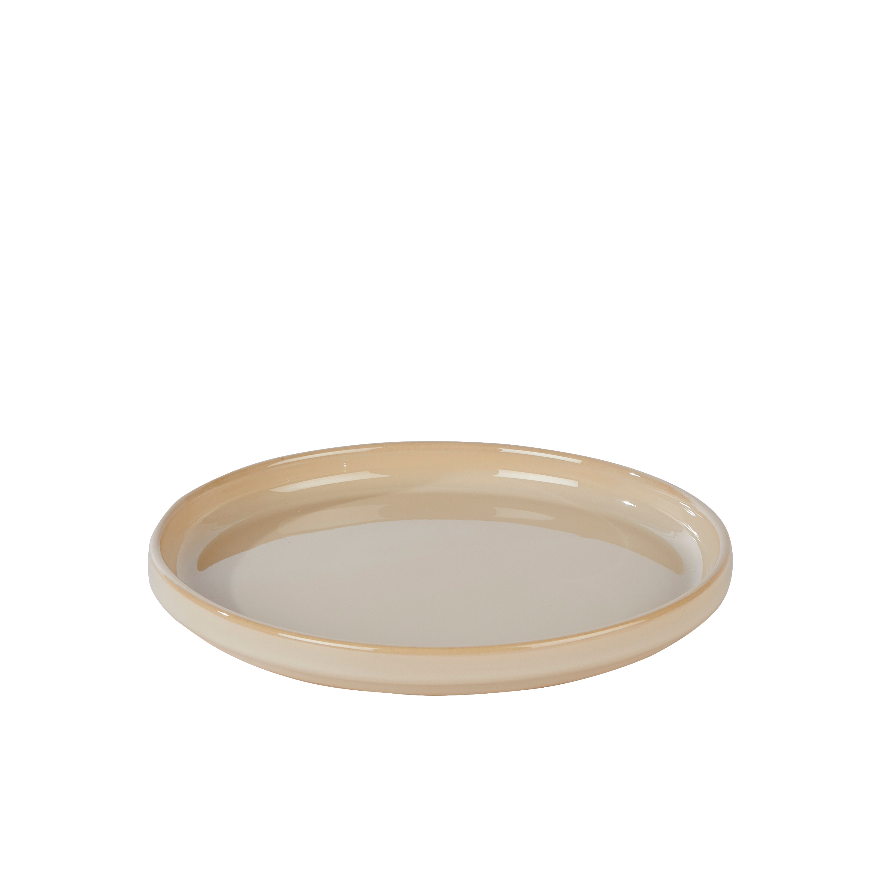 MINERAL SAND Bord beige - set van 4 Ø 20 cm