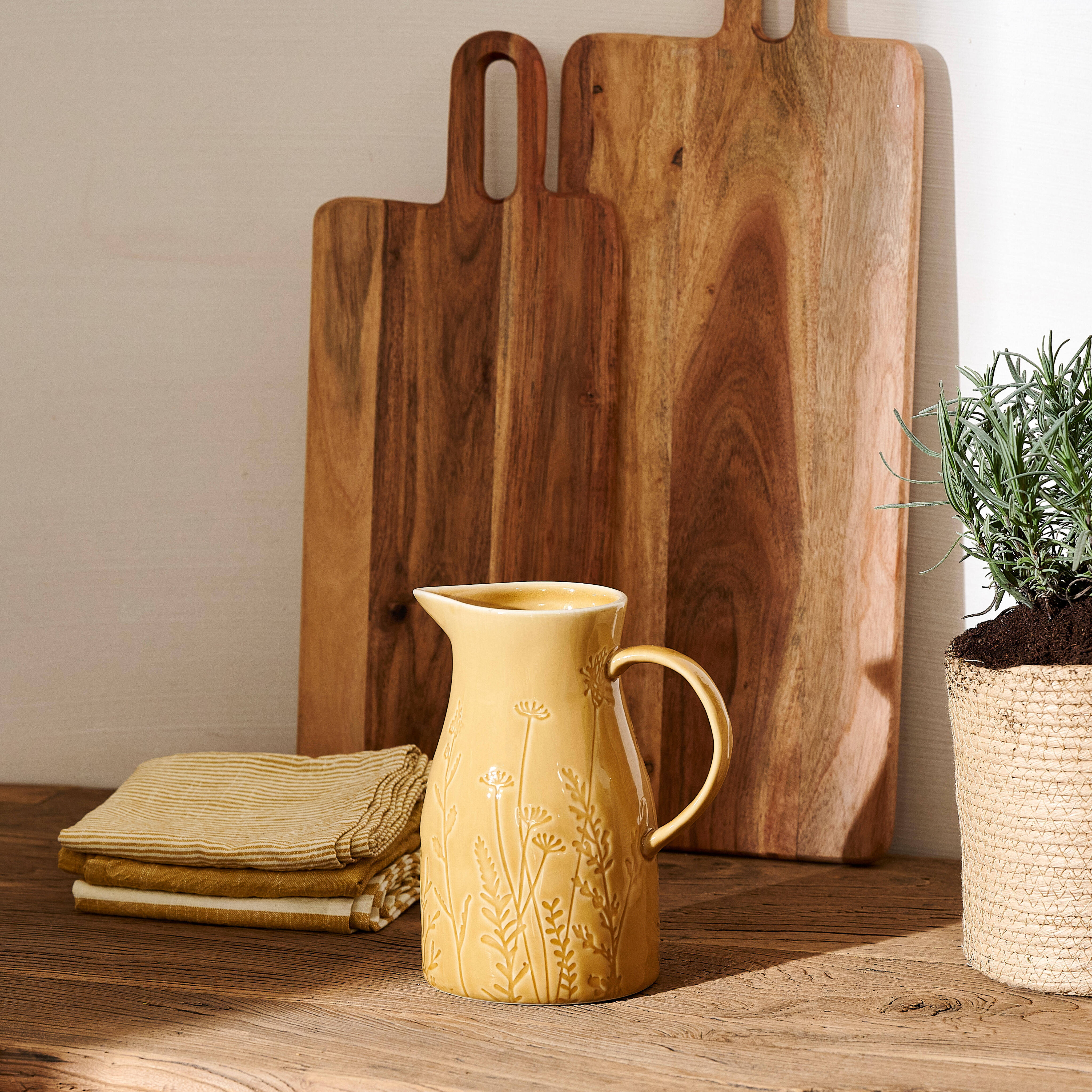 ACACIA STYLE Serveer/snijplank naturelH 1,5 x B 50 x D 20 cm