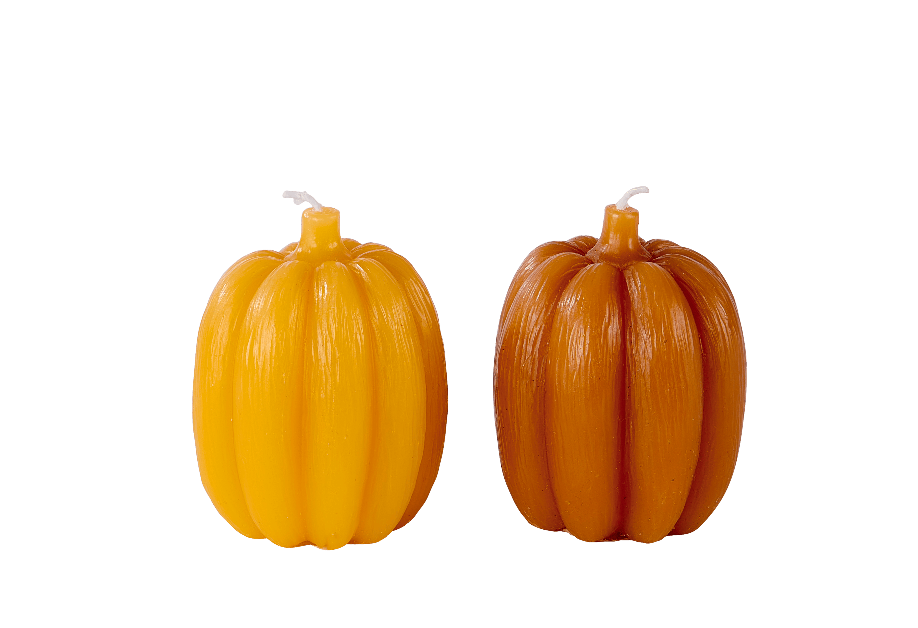 PUMPKIN Kaars geelH 8 cm - Ø 6,5 cm - CASA