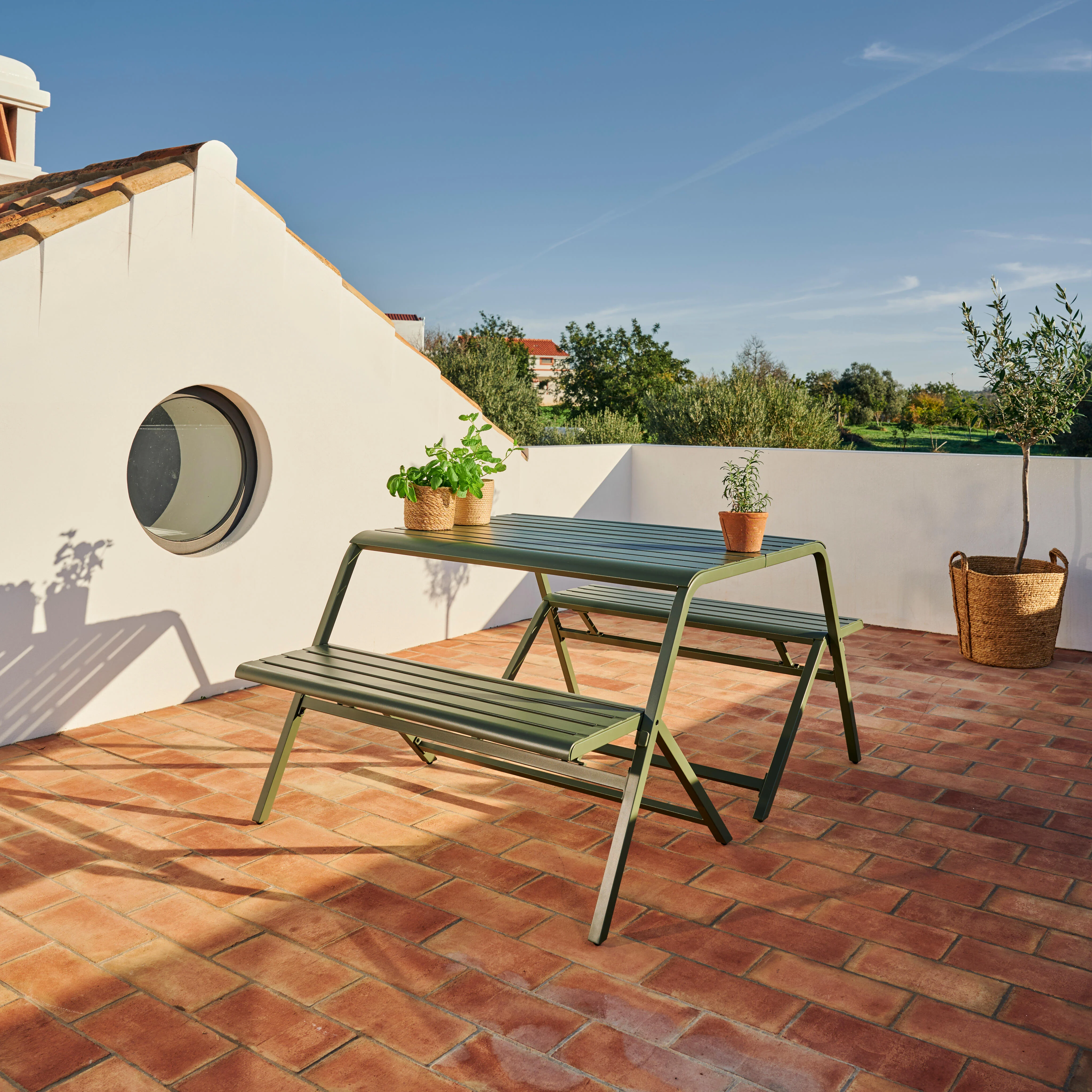 BERGEN Balkontafel ook als plantentafelH 75 x B 111 x D 84 cm - CASA