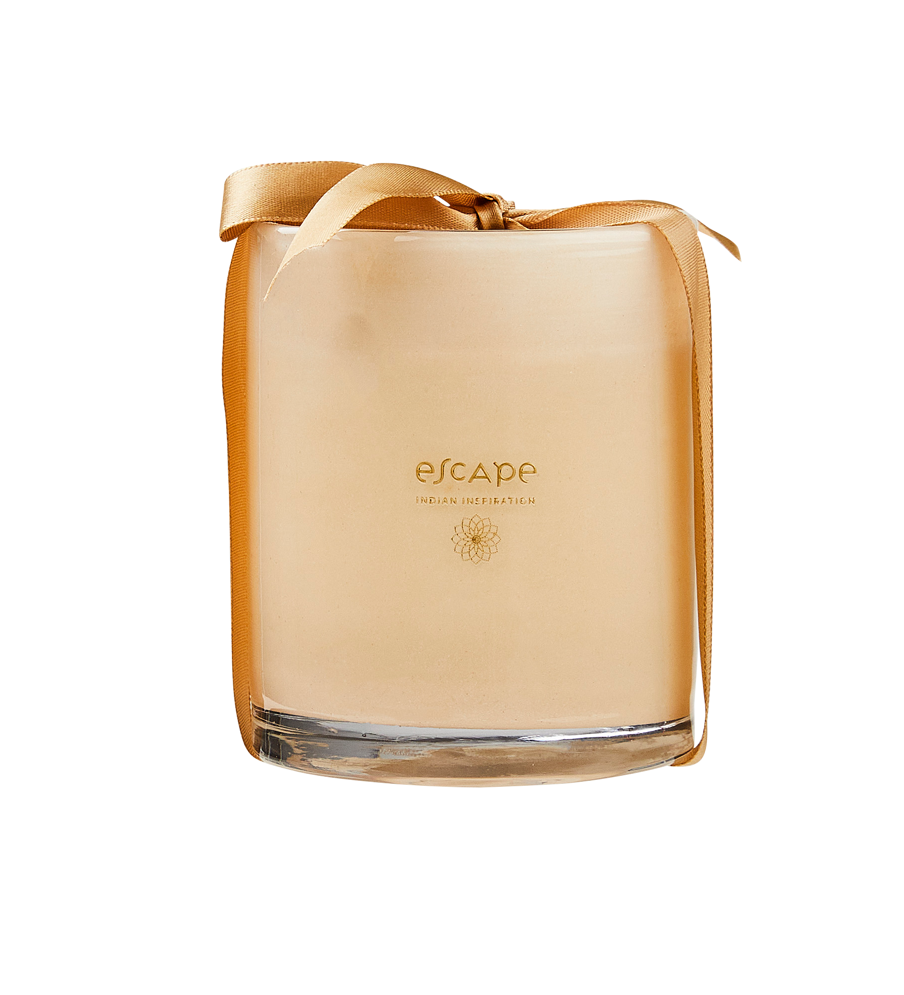 ESCAPE INDIAN INSPIRATION Geurkaars in glas wit, beige, multicolorH 10 cm - Ø 8,5 cm