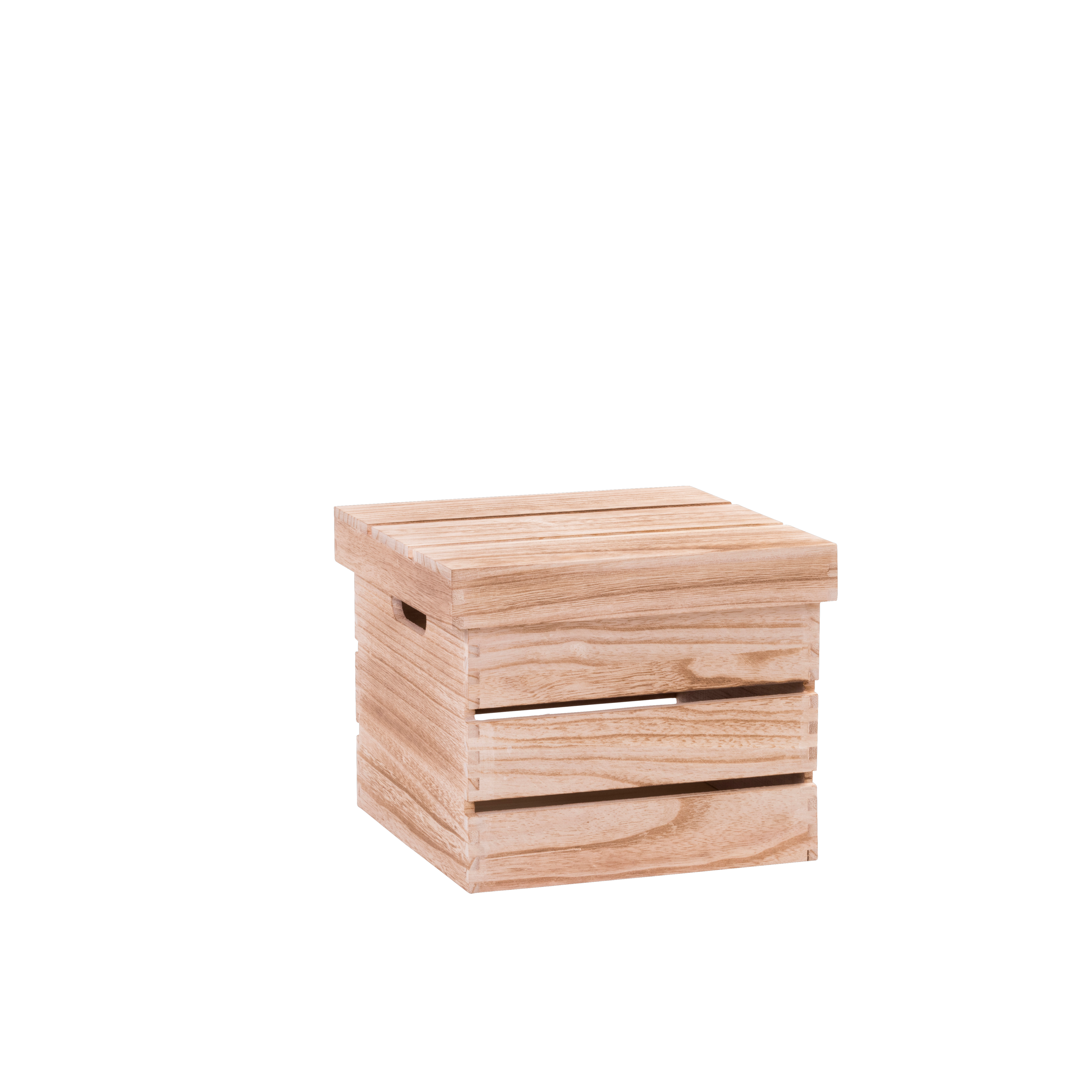 LIGNO Kratje naturelH 19,5 x B 23 x D 23 cm - CASA