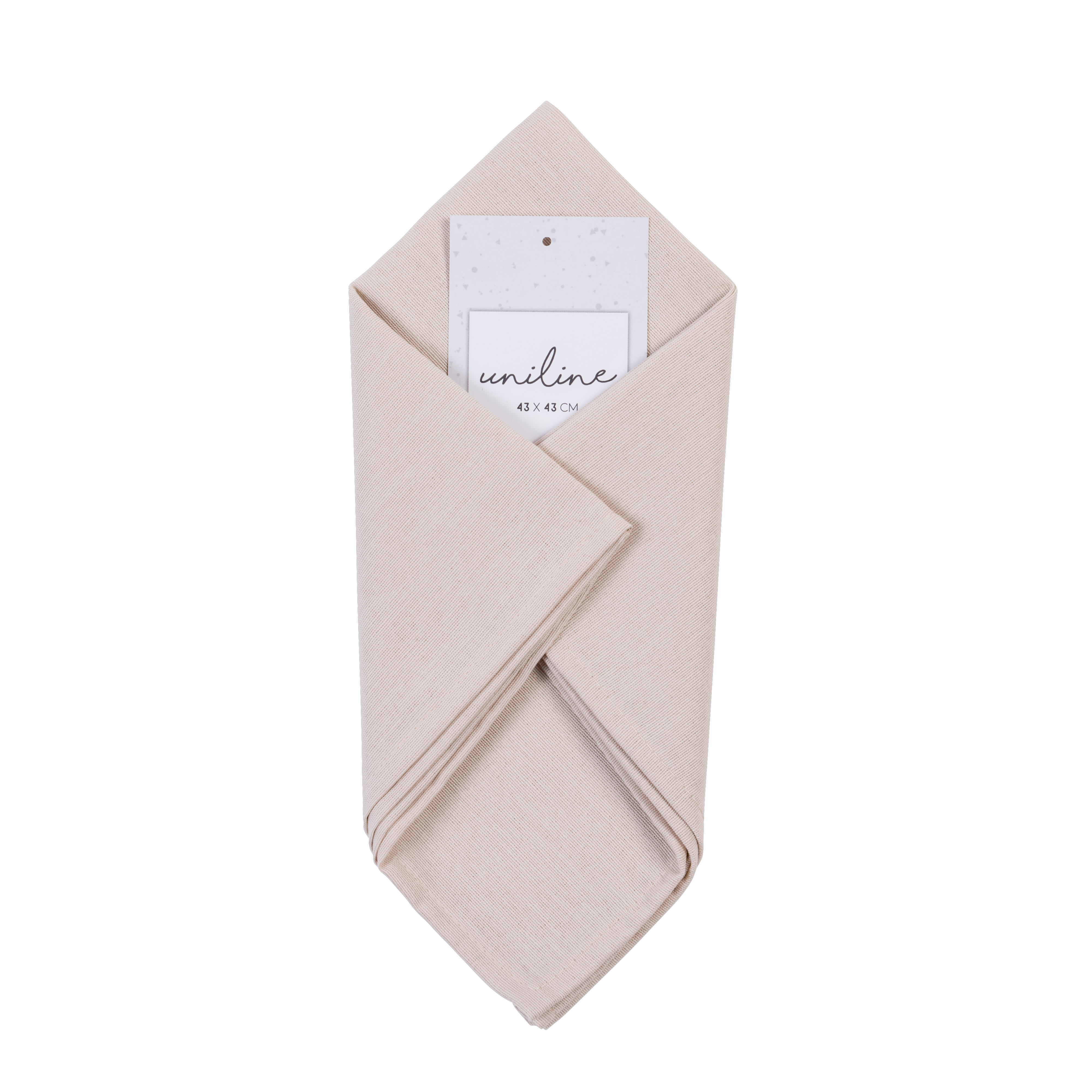 UNILINE Servet beigeB 43 x L 43 cm
