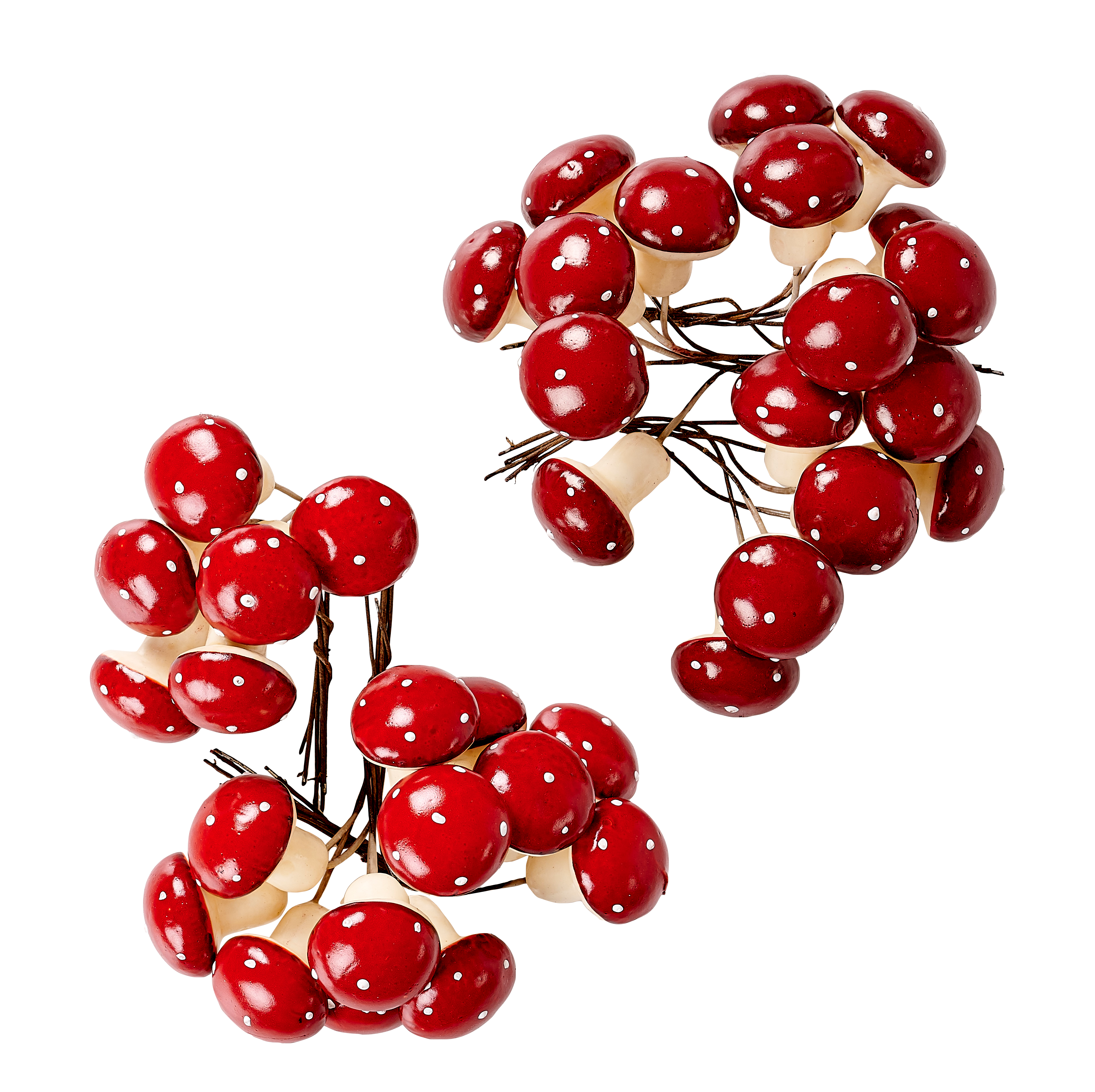 FOAM Deco paddenstoel donkerroodØ 3 cm