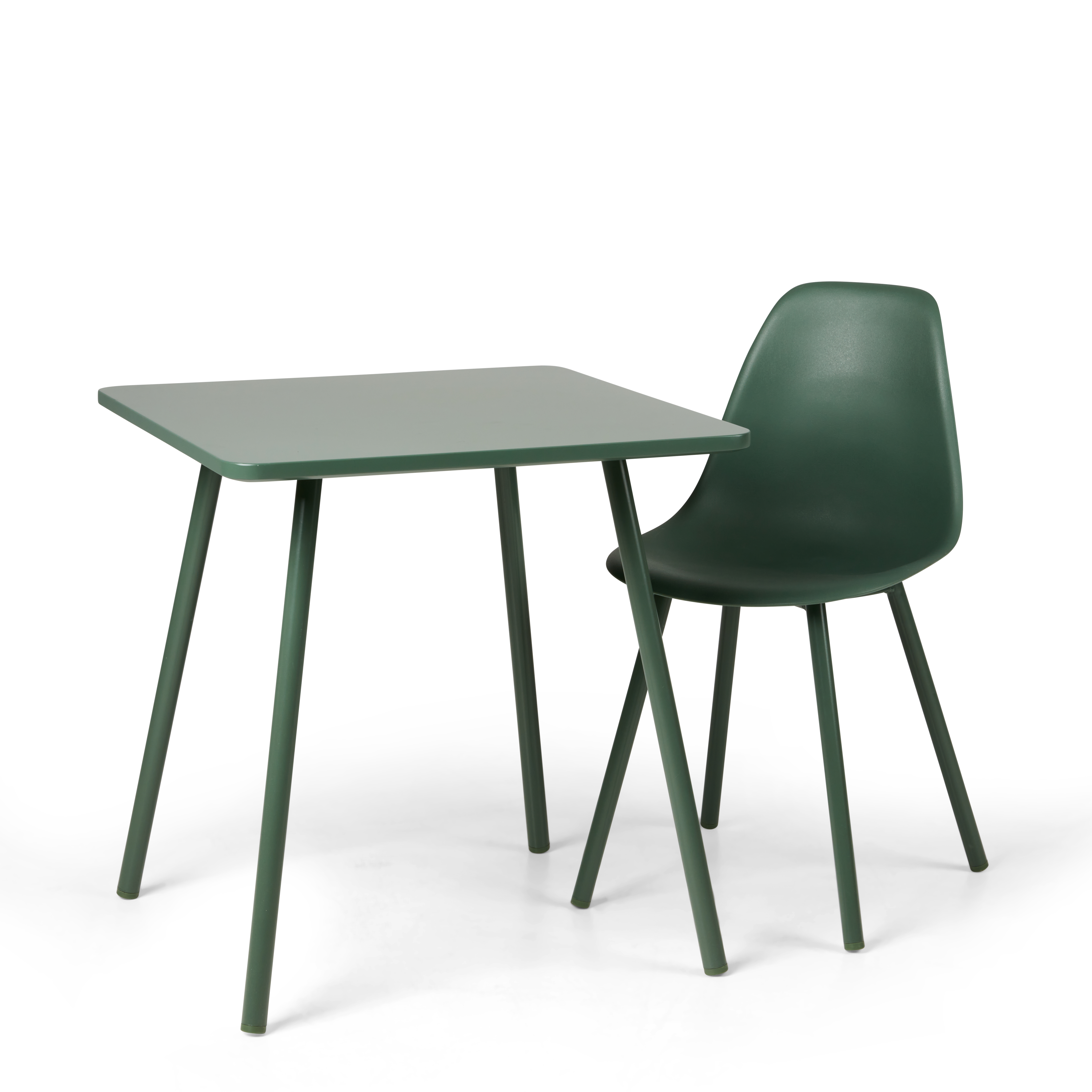 MIKA  Kindertafel groenH 50 x B 45 x L 45 cm