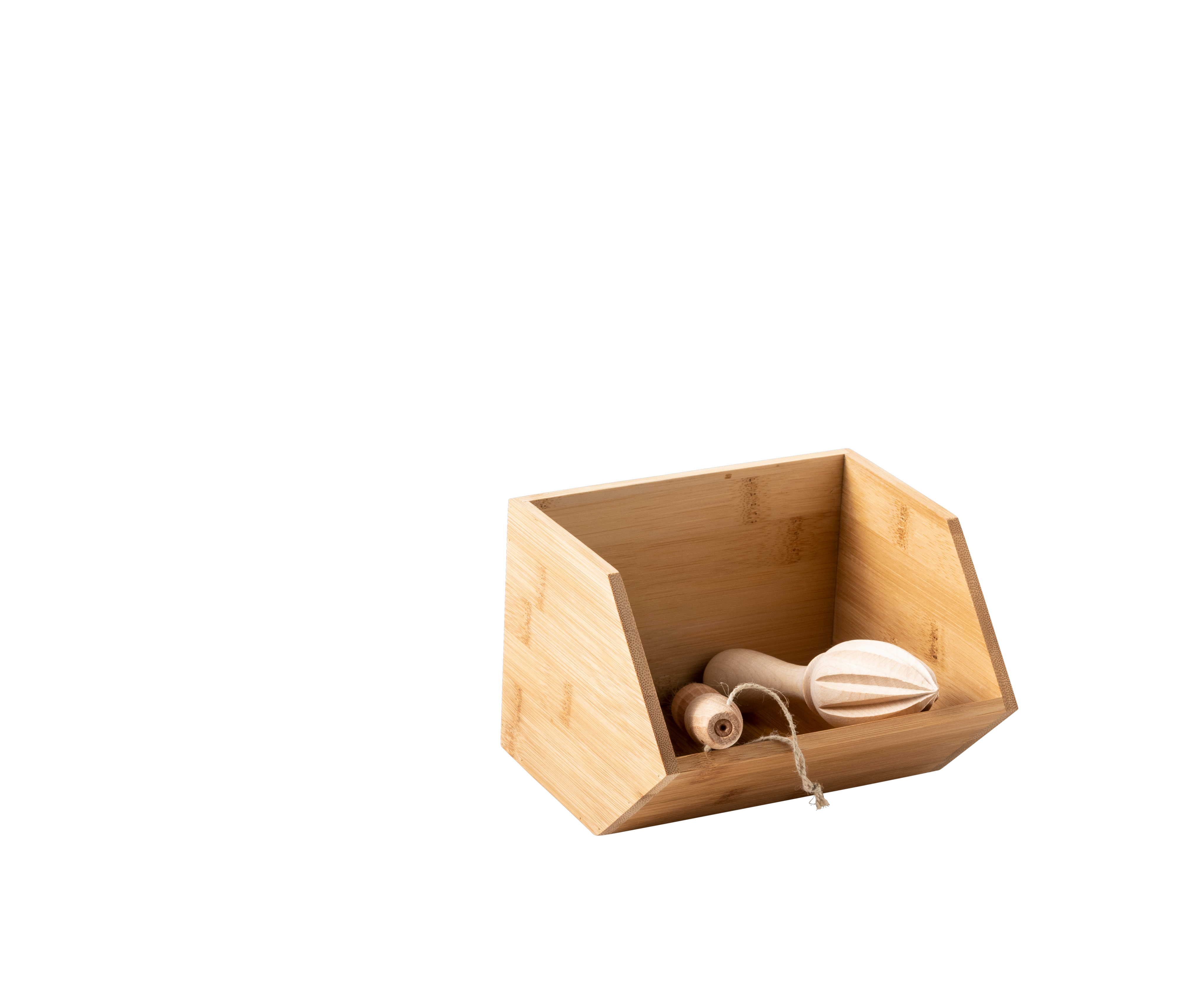 BAMBOO Organiser stapelbaar naturelH 13 x B 17 x D 15,5 cm