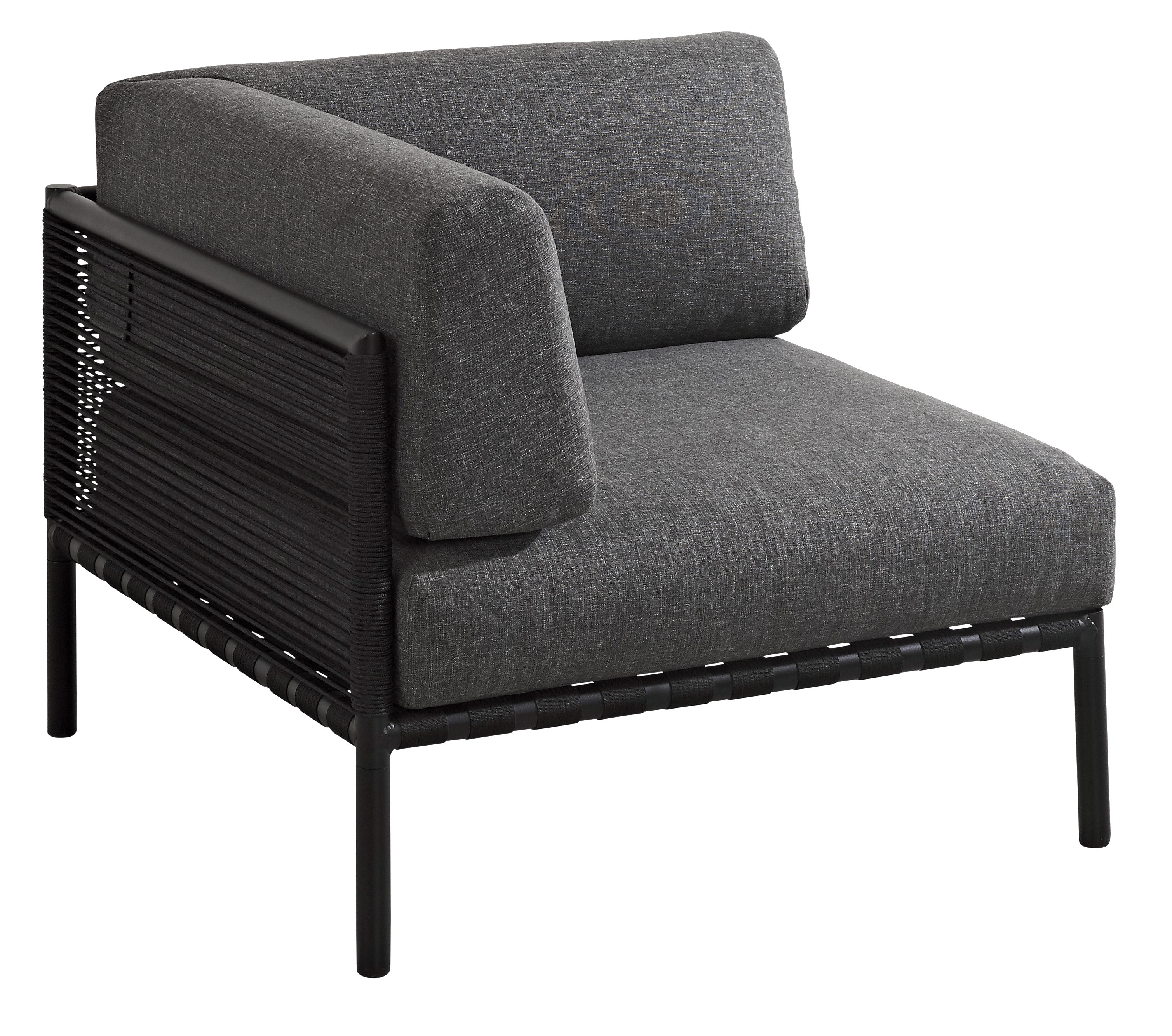 JUMBO Hoekzetel zwartH 61 x B 87 x D 87 cm