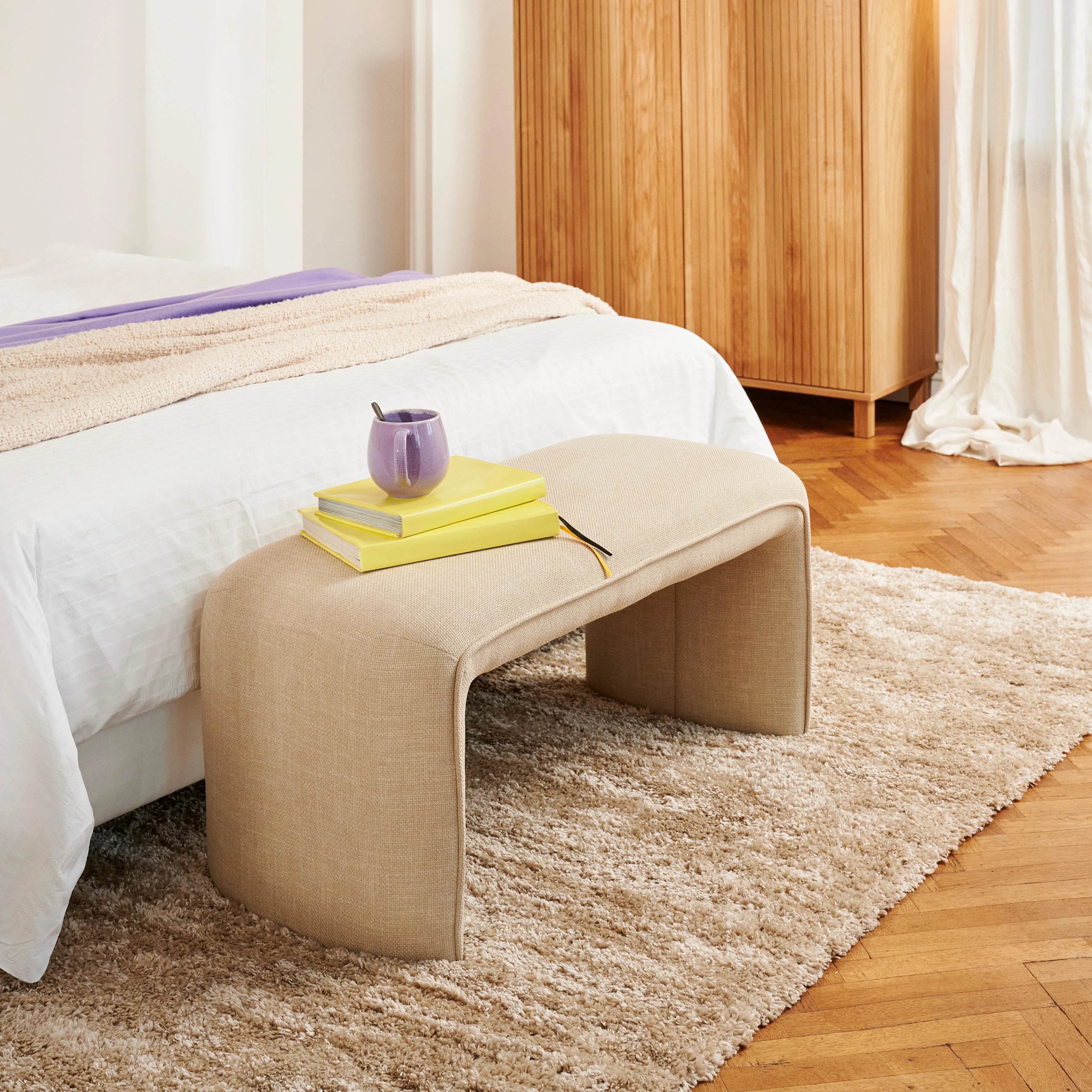 SERENA Bank beigeH 44 x B 41 x L 100 cm
