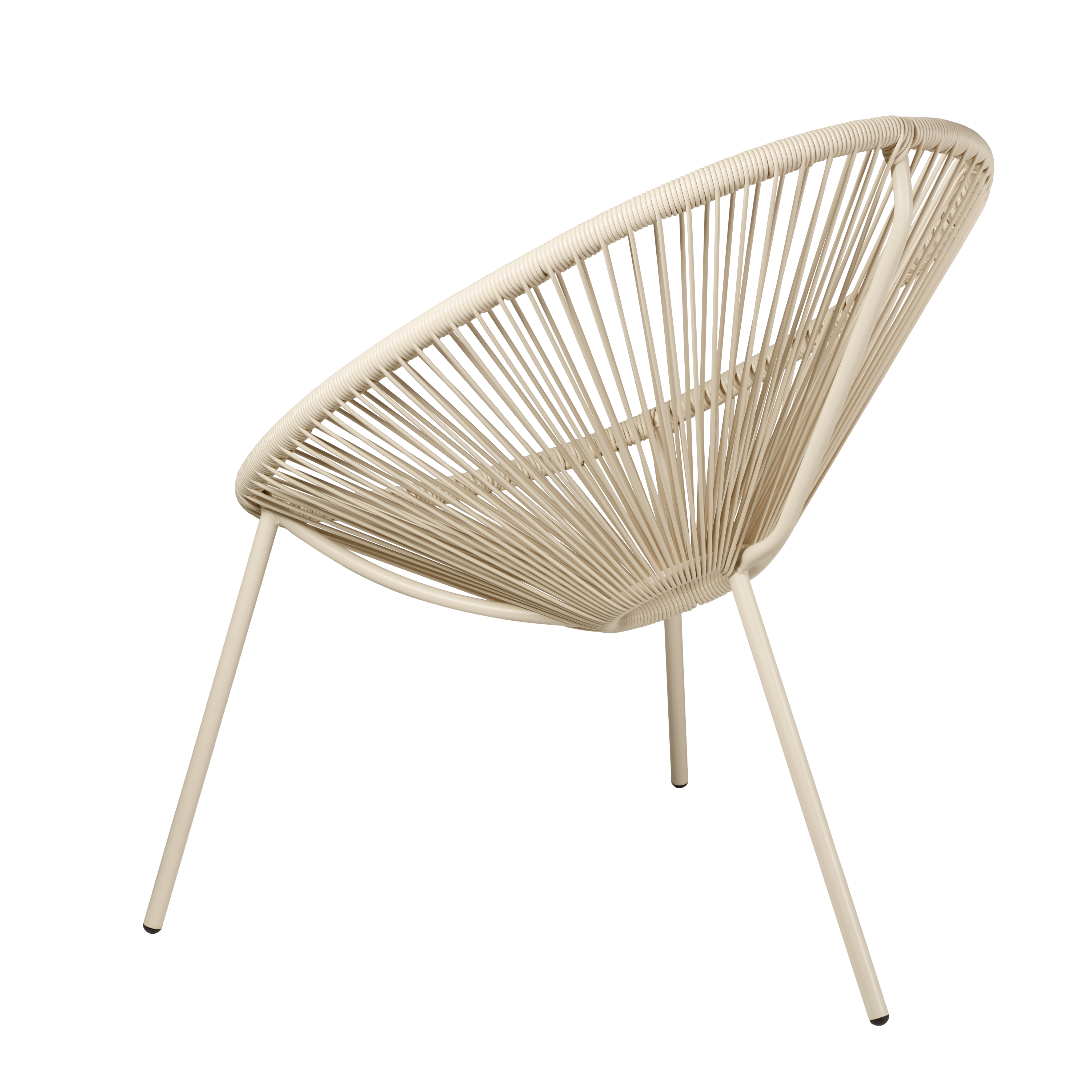 ACAPULCO Lounge stoel zandH 82 x B 75 x D 69 cm - CASA