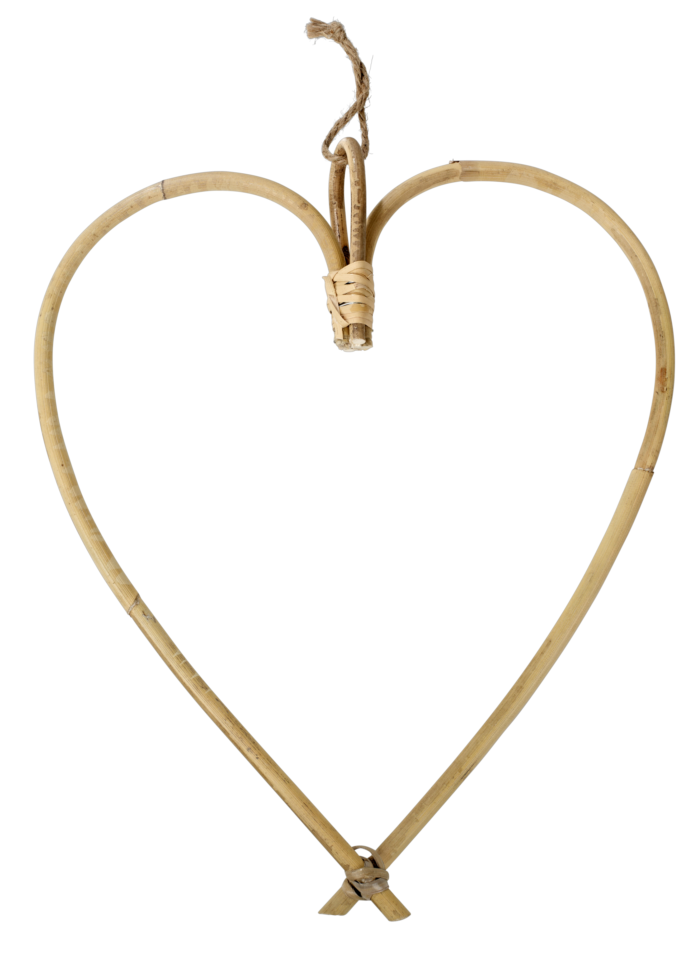 HEART Hangdecoratie naturelH 37 x B 33 cm