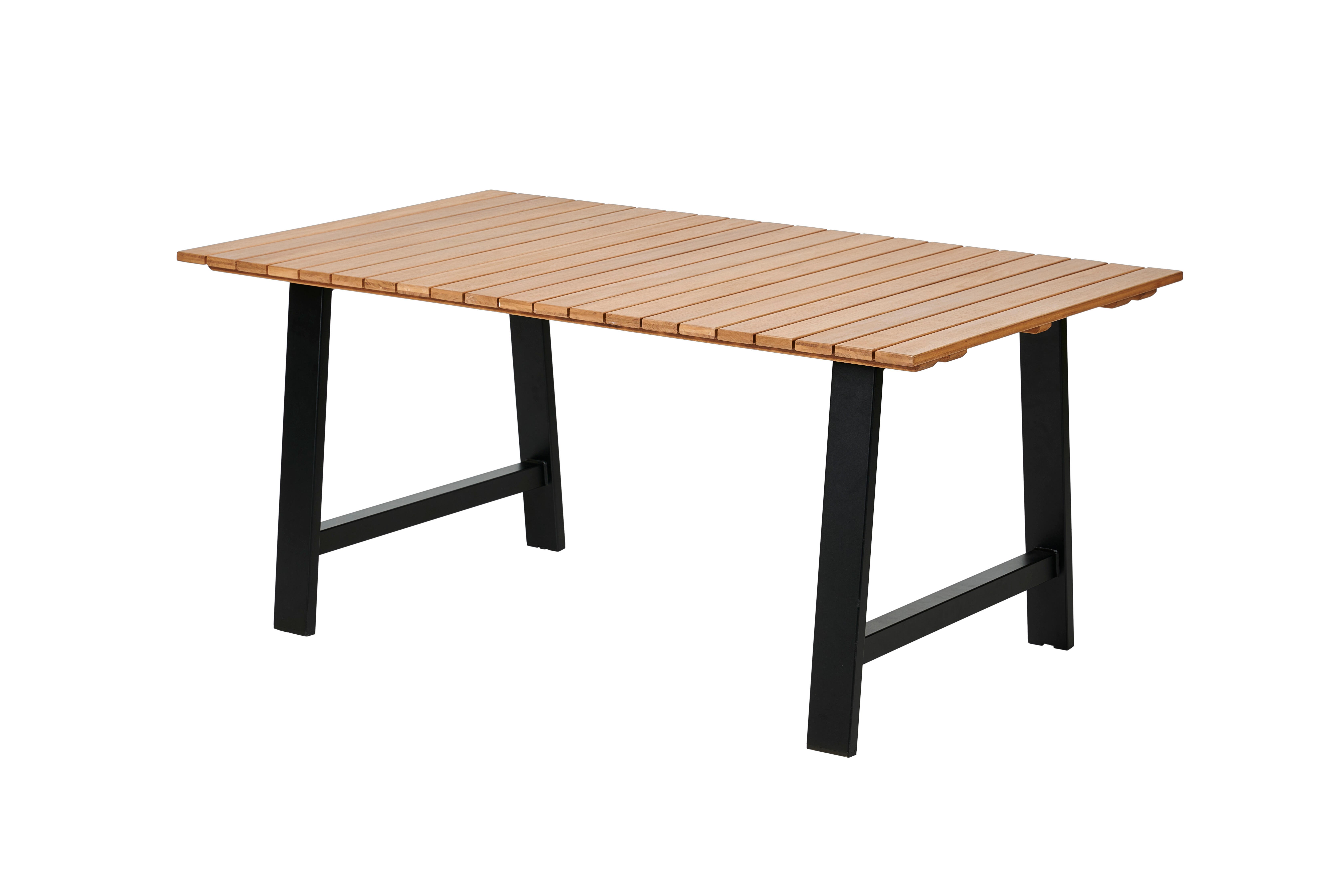 FORMAX Tuintafel met A-poten naturel/zwartH 5,8 x B 101 x L 160 cm