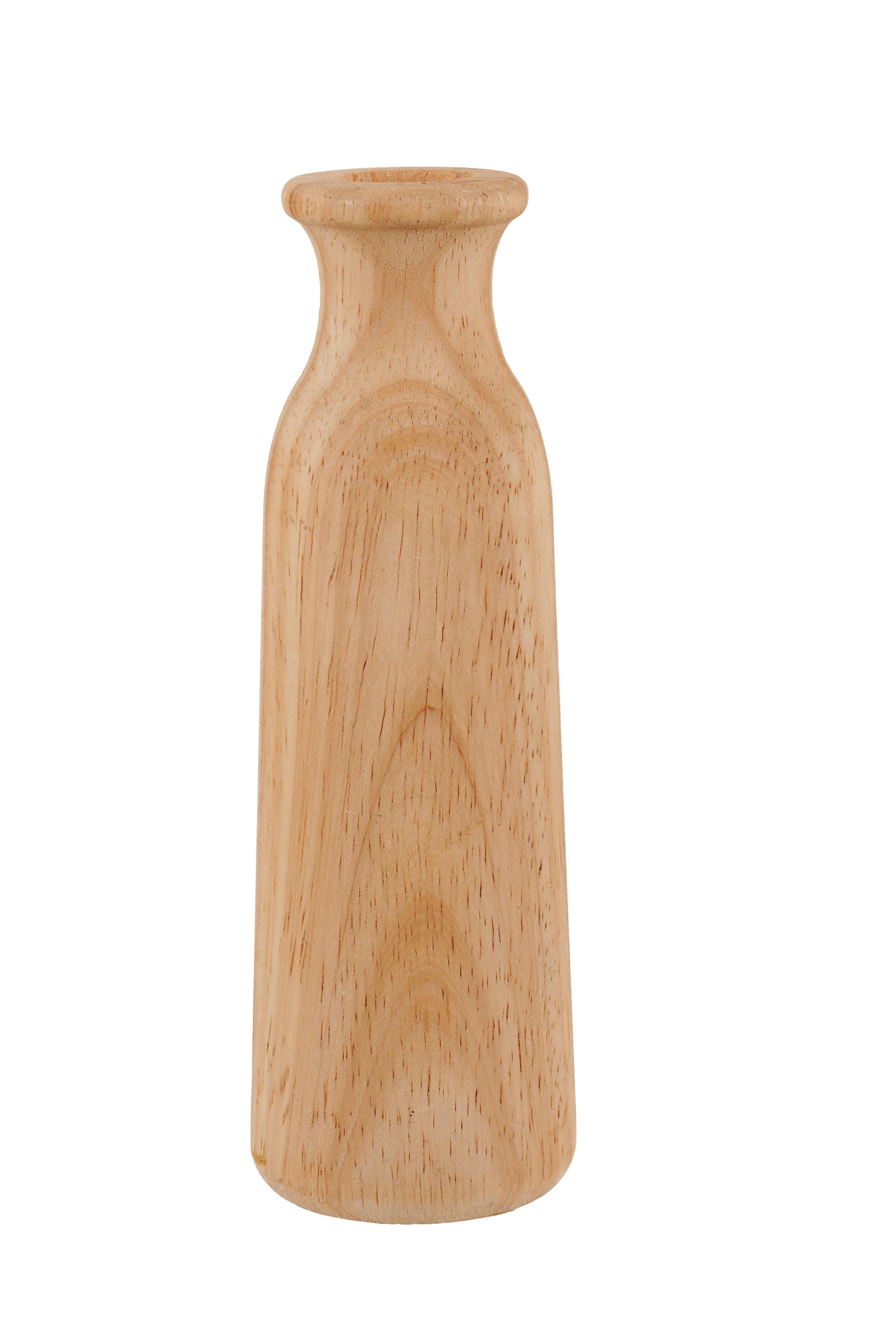 RUBBERWOOD Deco vaas naturelH 16 cm - Ø 6 cm