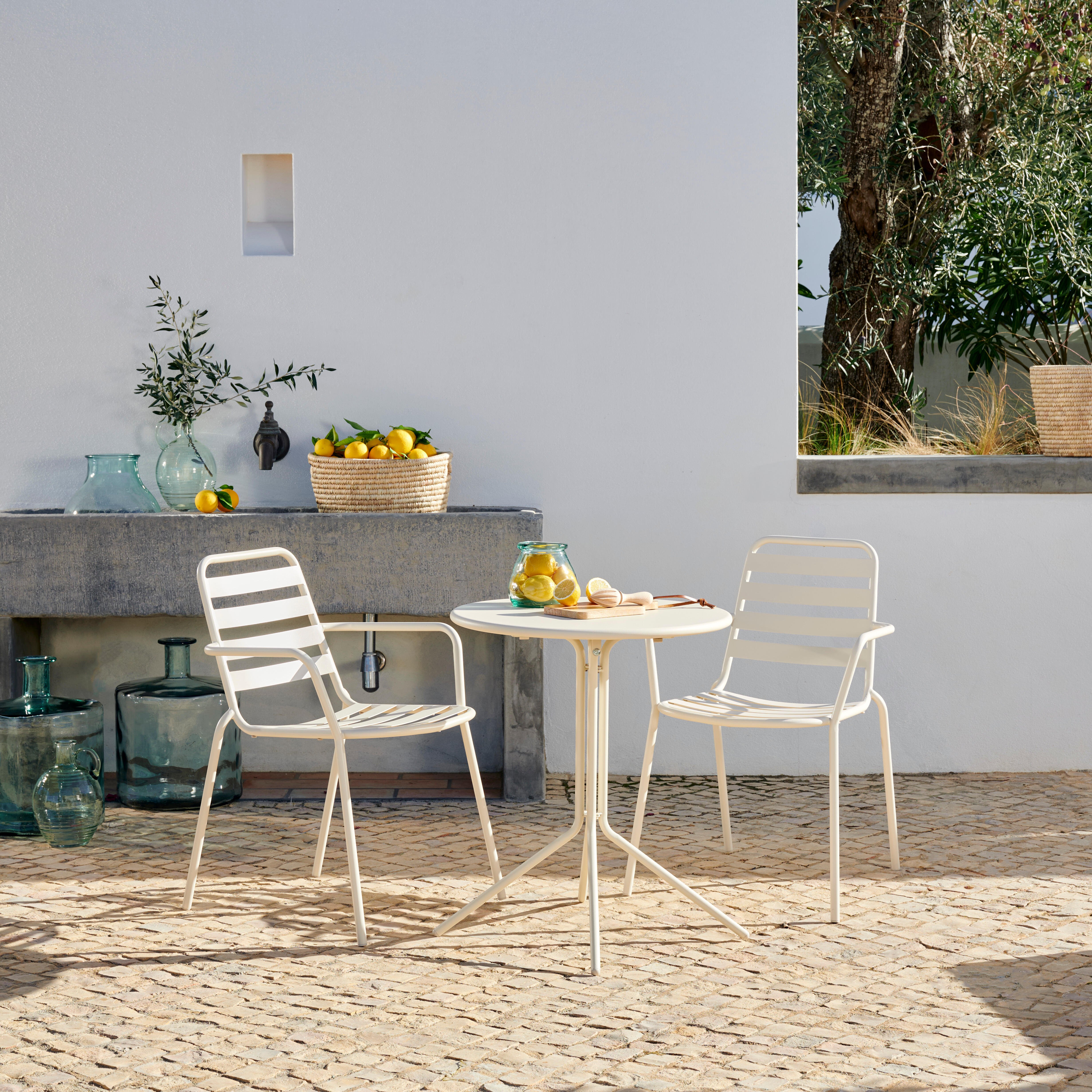 OLAV & LIVA Bistroset zand H 70 cm - Ø 60 cm - CASA