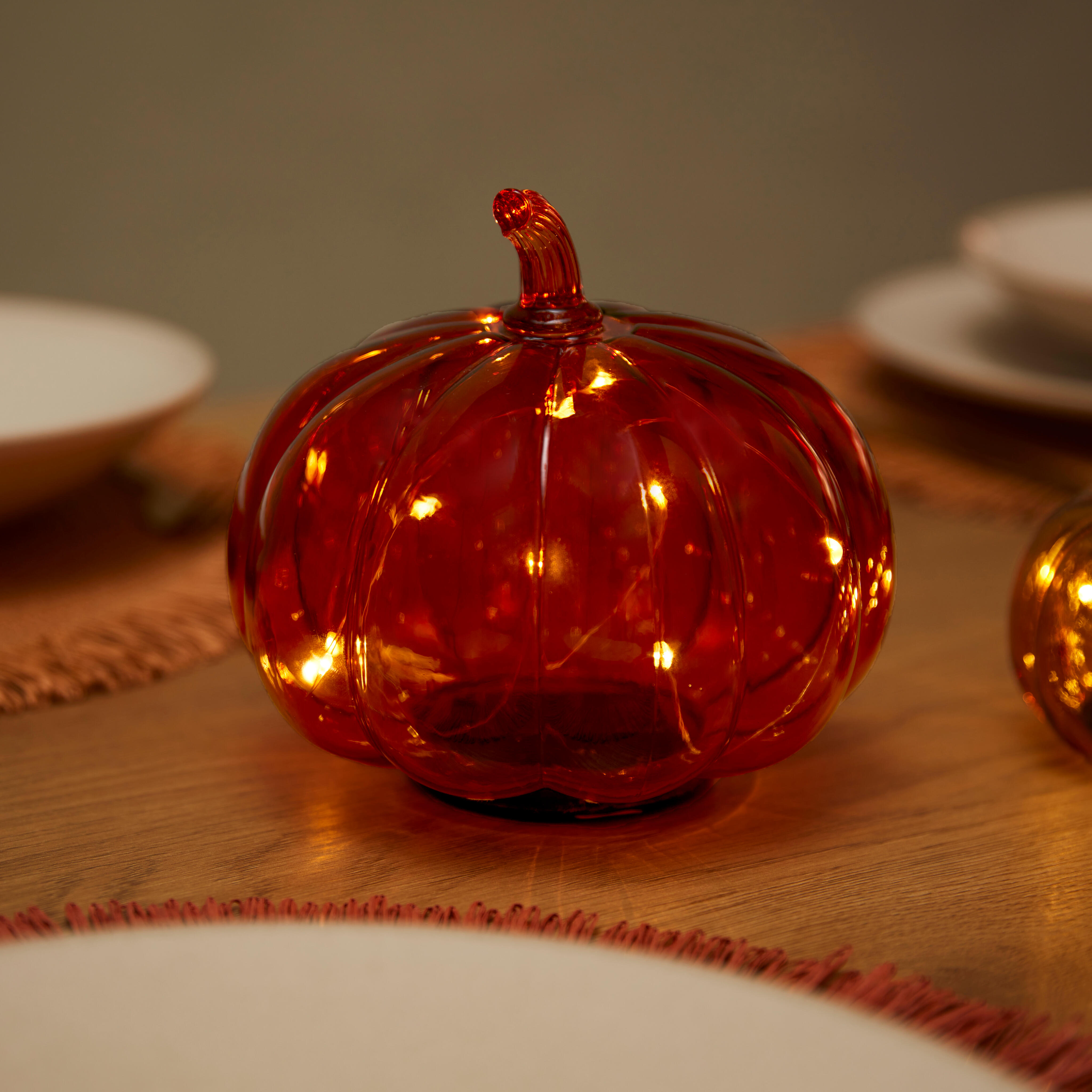 PUMPKIN Decolamp oranjeH 15,5 cm - Ø 16 cm