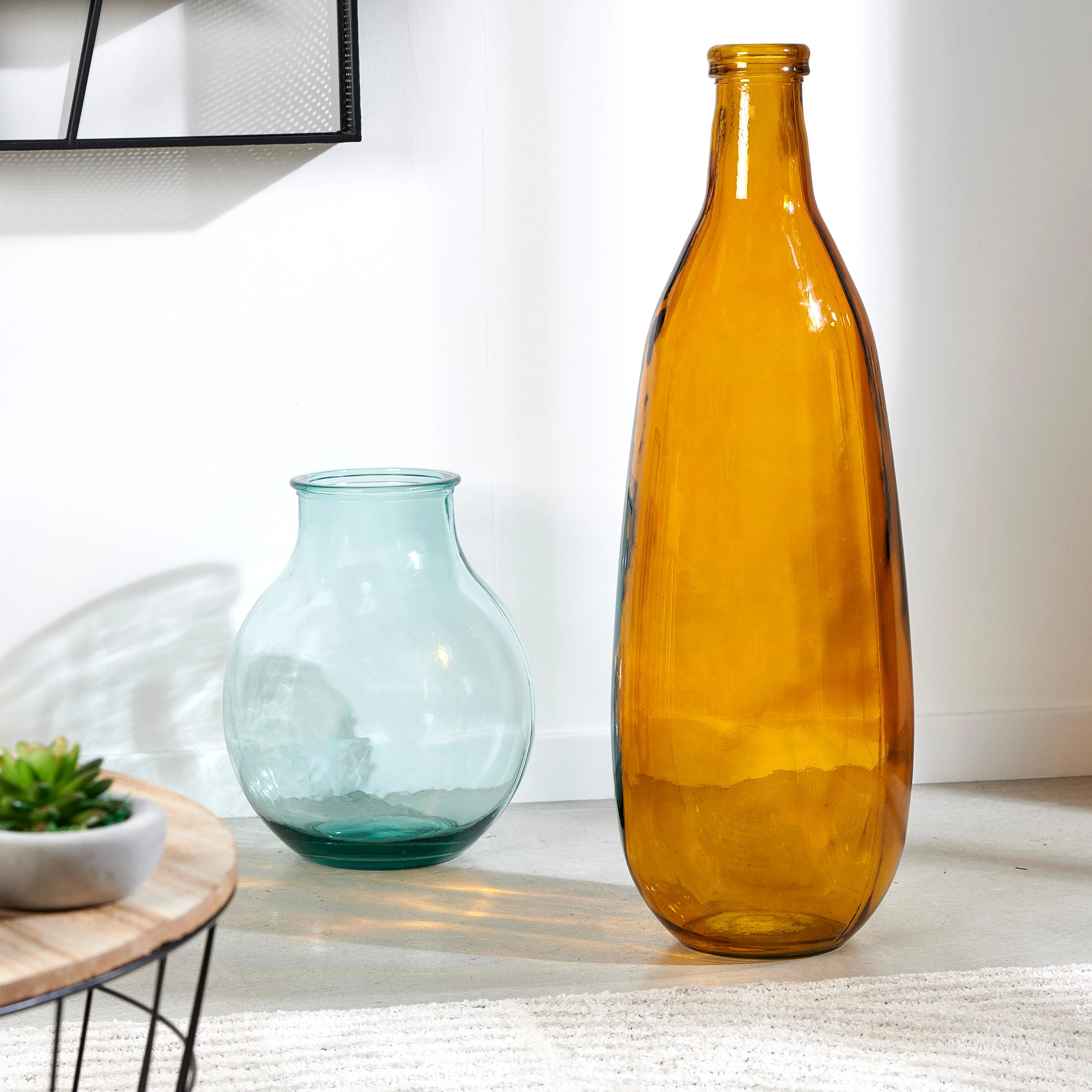 MONTANA Vaas oranjeH 75 cm - Ø 25 cm