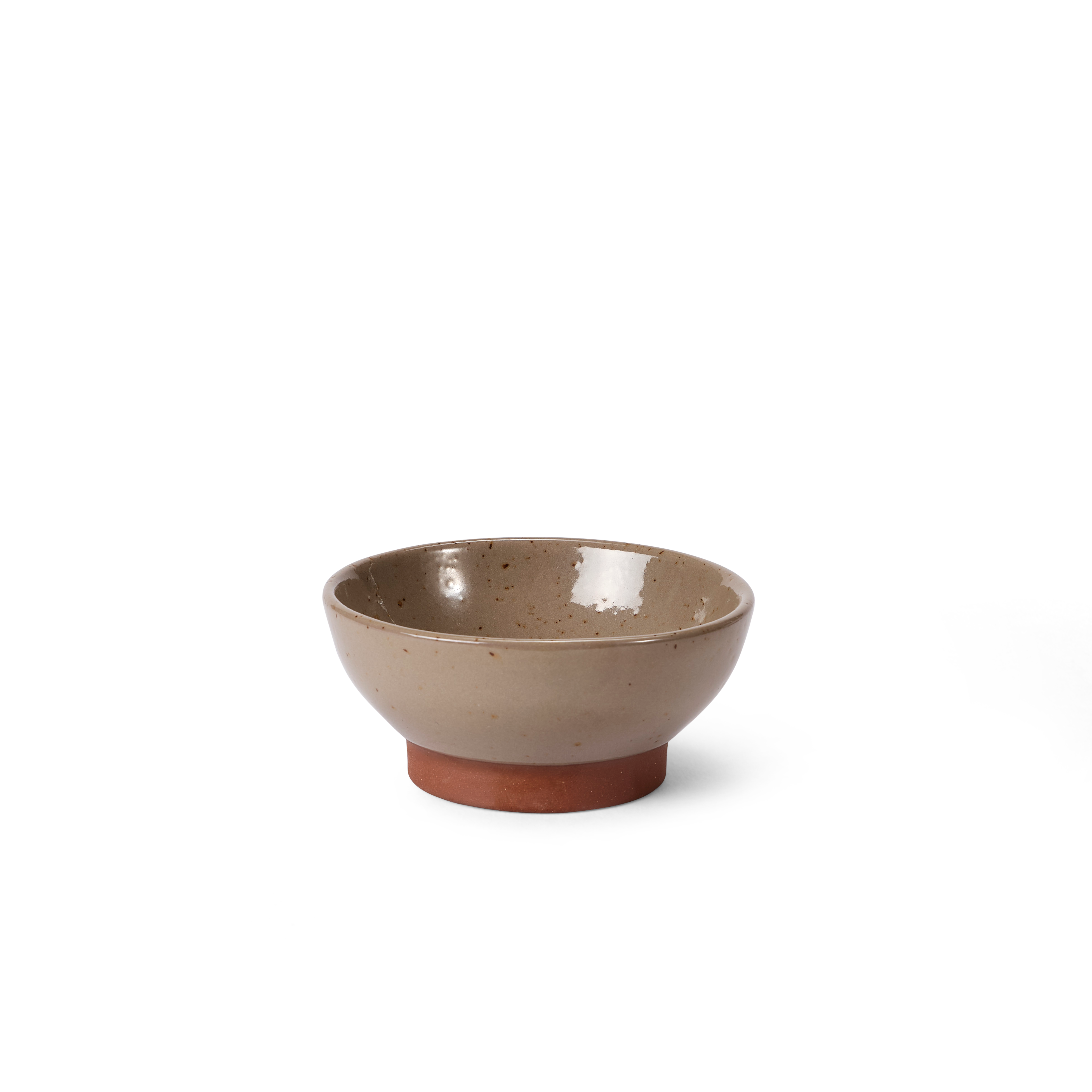 TERRA Bowl taupe - set van 4 H 4 cm - Ø 8,8 cm