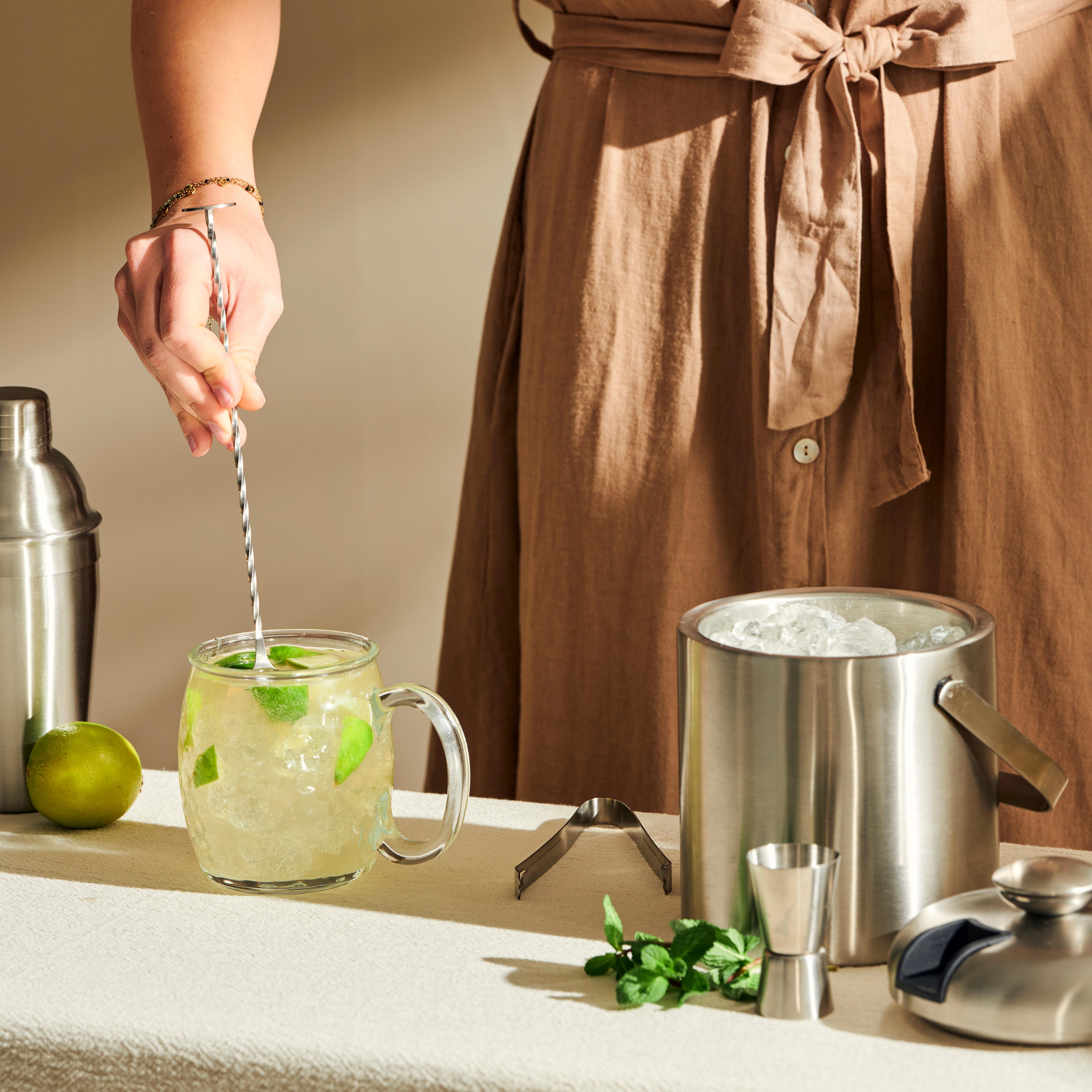 SHAKE & STIR Cocktaillepel rvsL 28 cm - Ø 3,2 cm