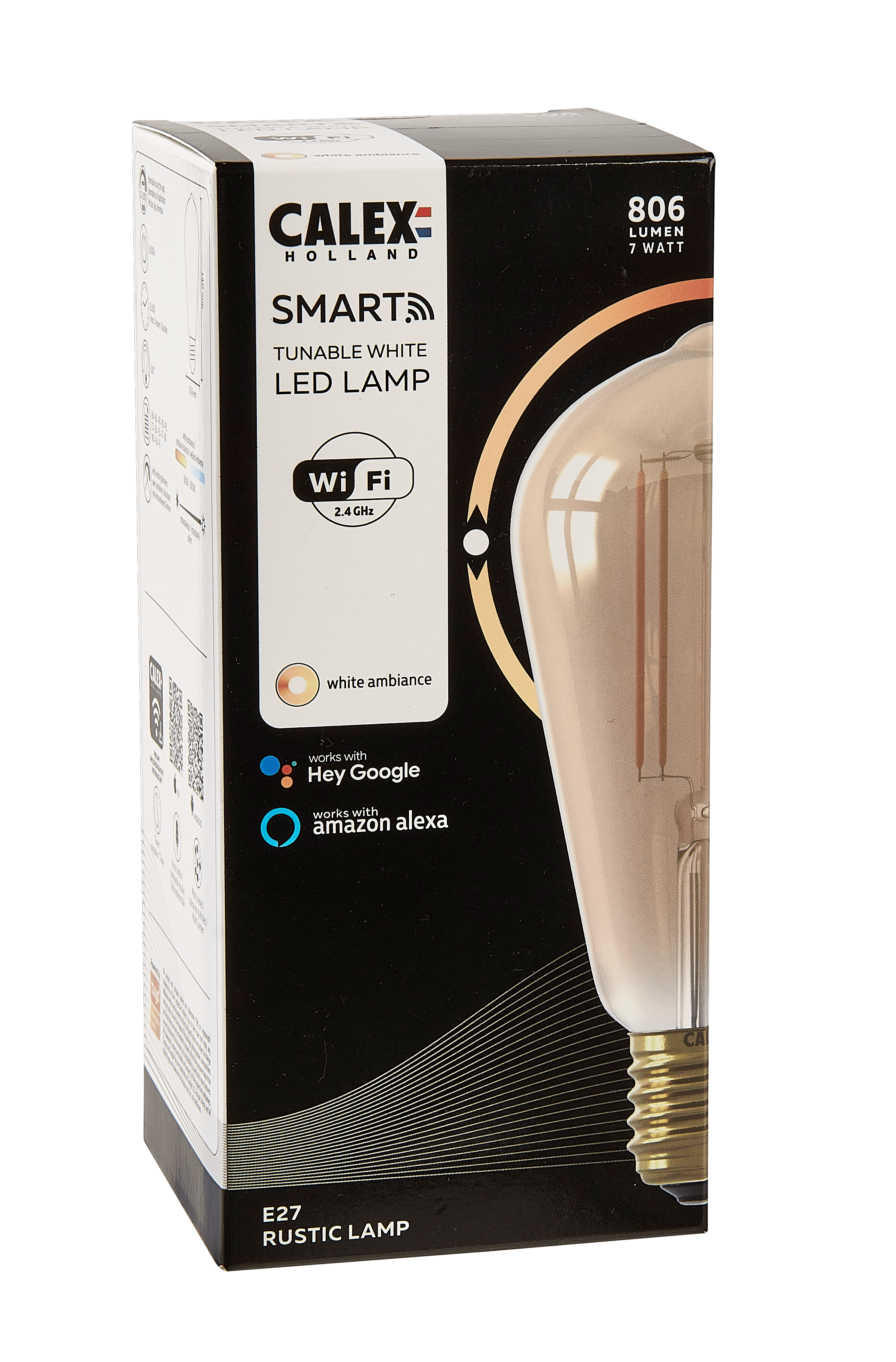 CALEX SMART Ledlamp E27 1800-3000KH 14 cm - Ø 6,4 cm