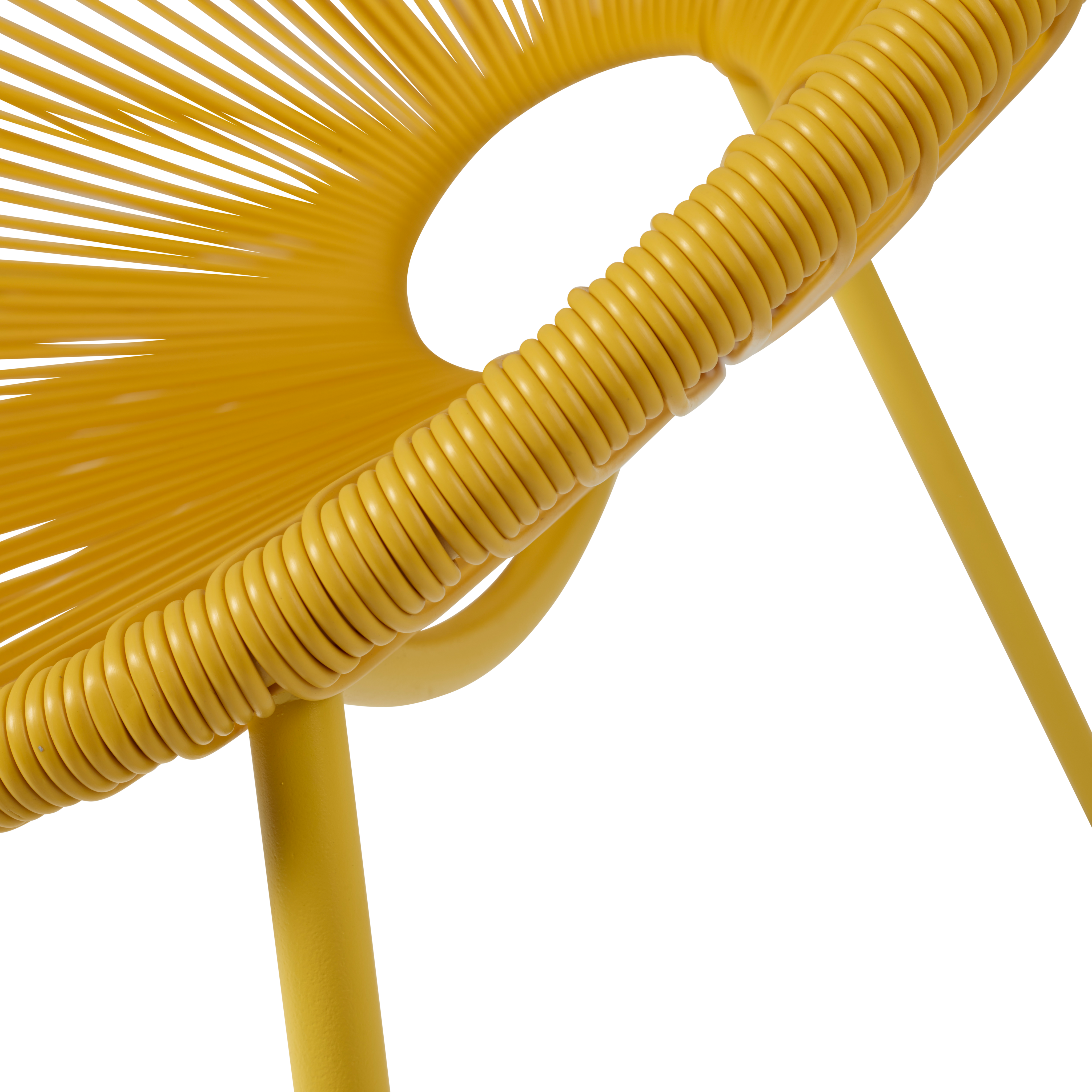 ACAPULCO Lounge stoel geelH 82 x B 75 x D 69 cm - CASA