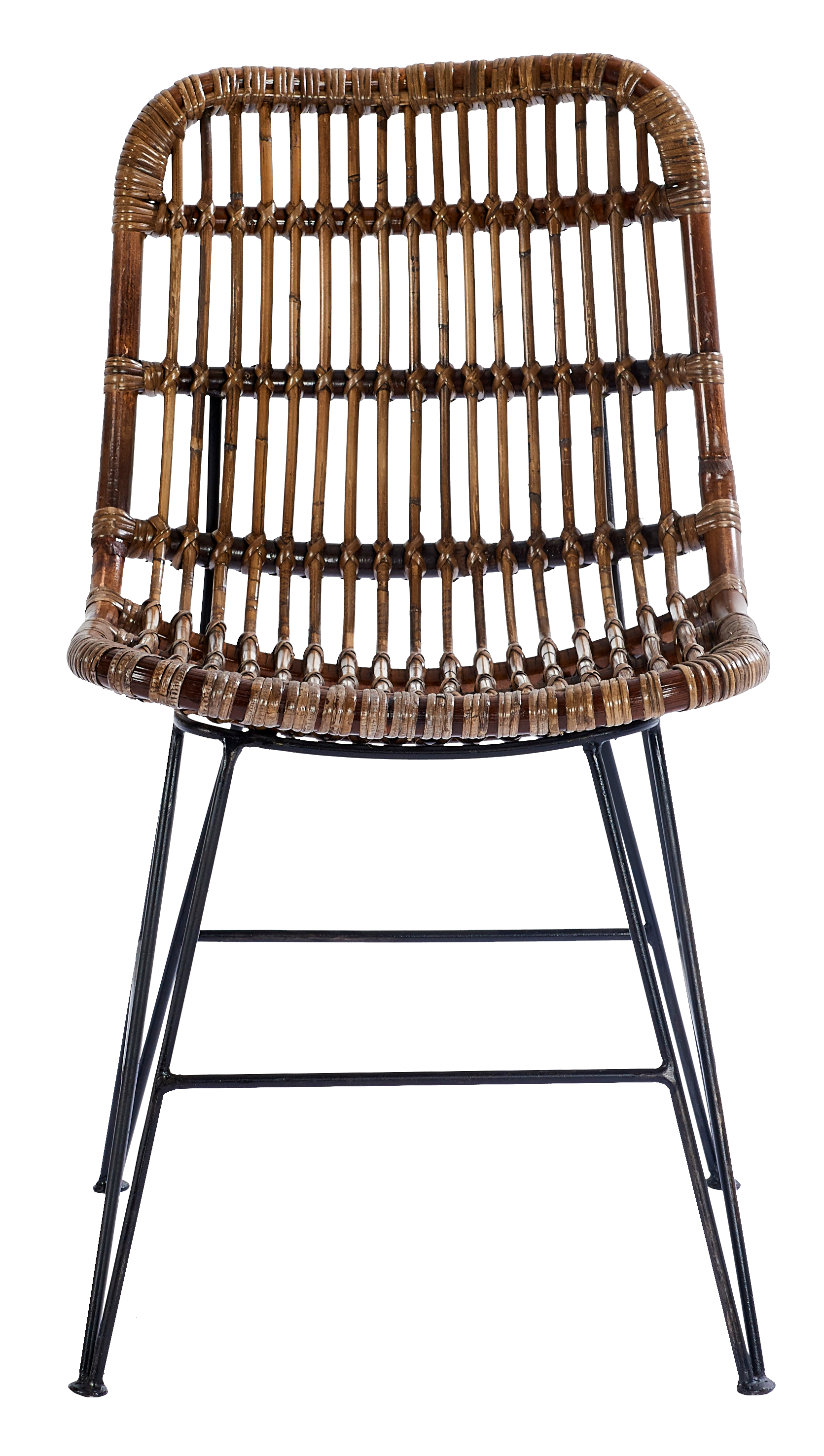 SUMATRA Eetkamerstoel zwart, bruinH 83 x B 44 x D 47 cm