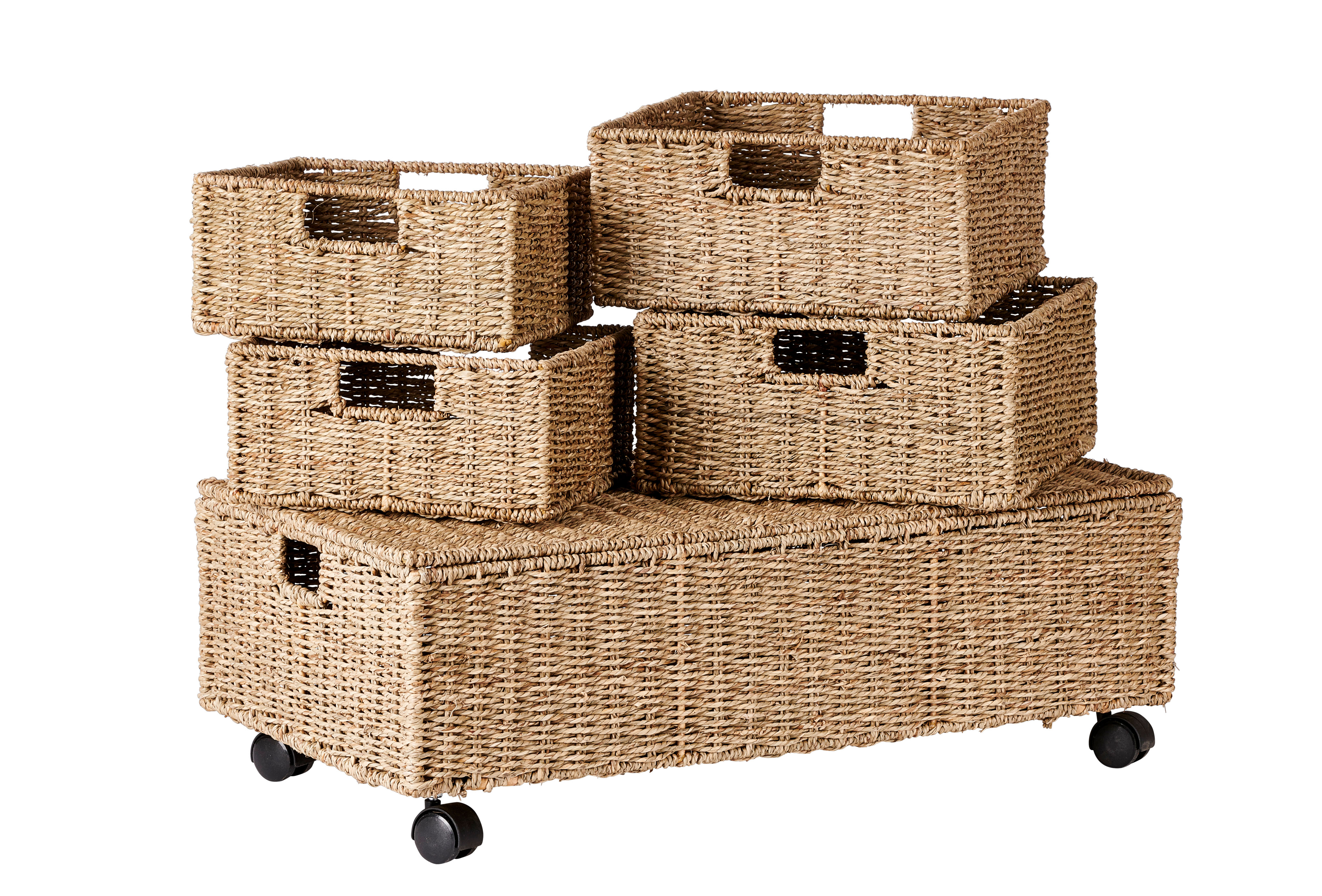 SEAGRASS Opbergmand naturelH 15 x B 32 x D 32 cm