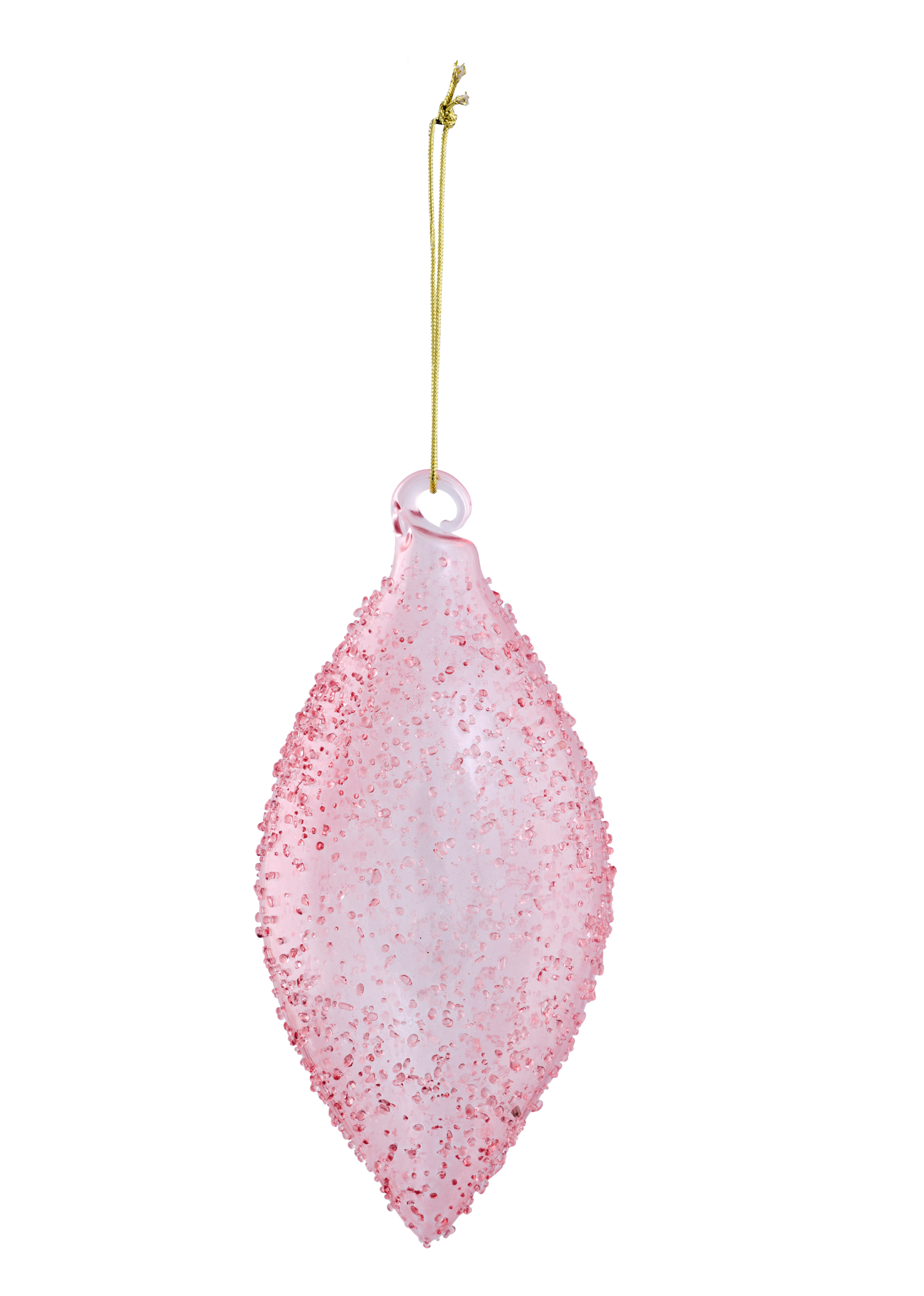 FREEZY Kerstball perzikrozeH 14 cm - Ø 6,5 cm