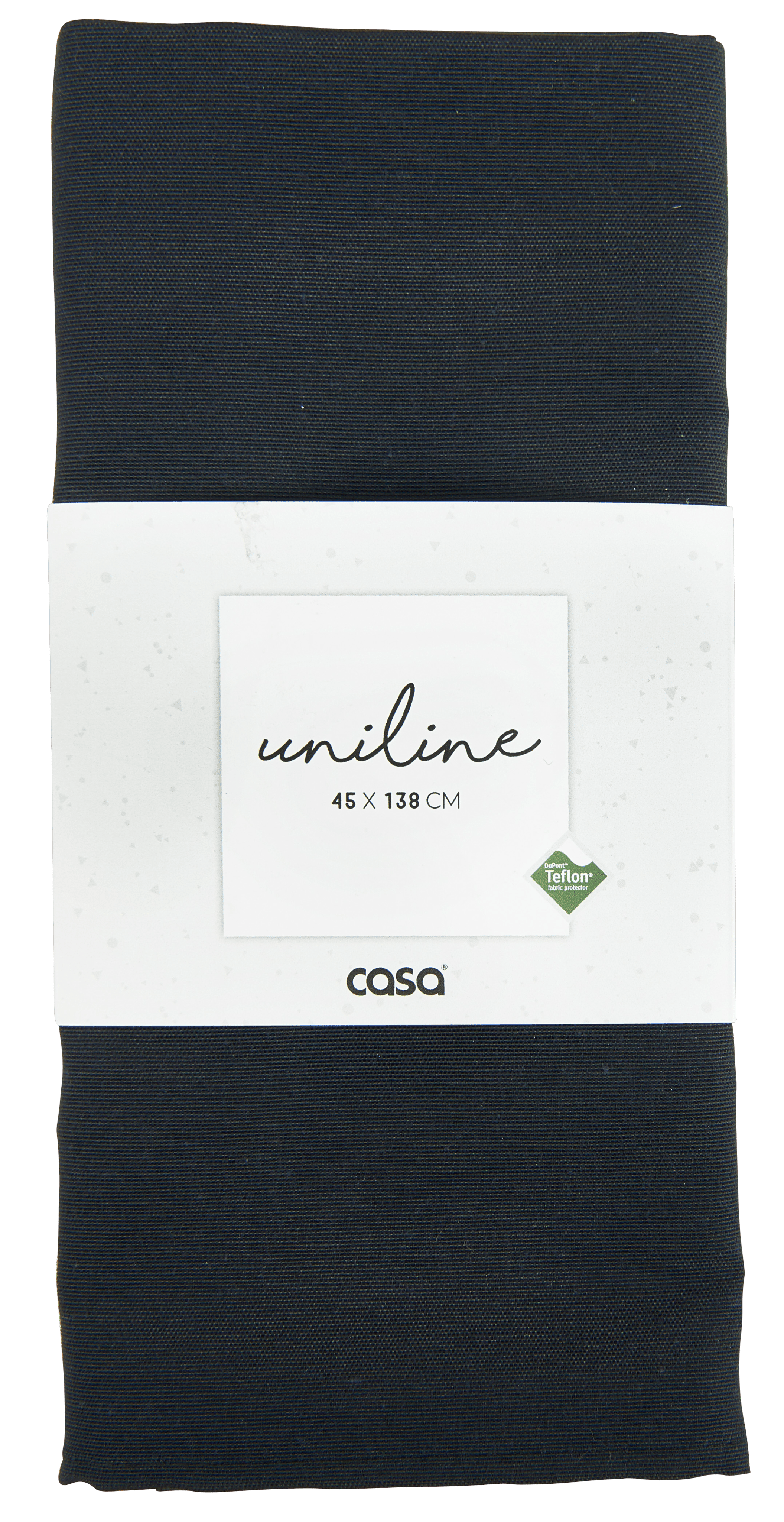 UNILINE Tafelloper zwartB 45 x L 138 cm