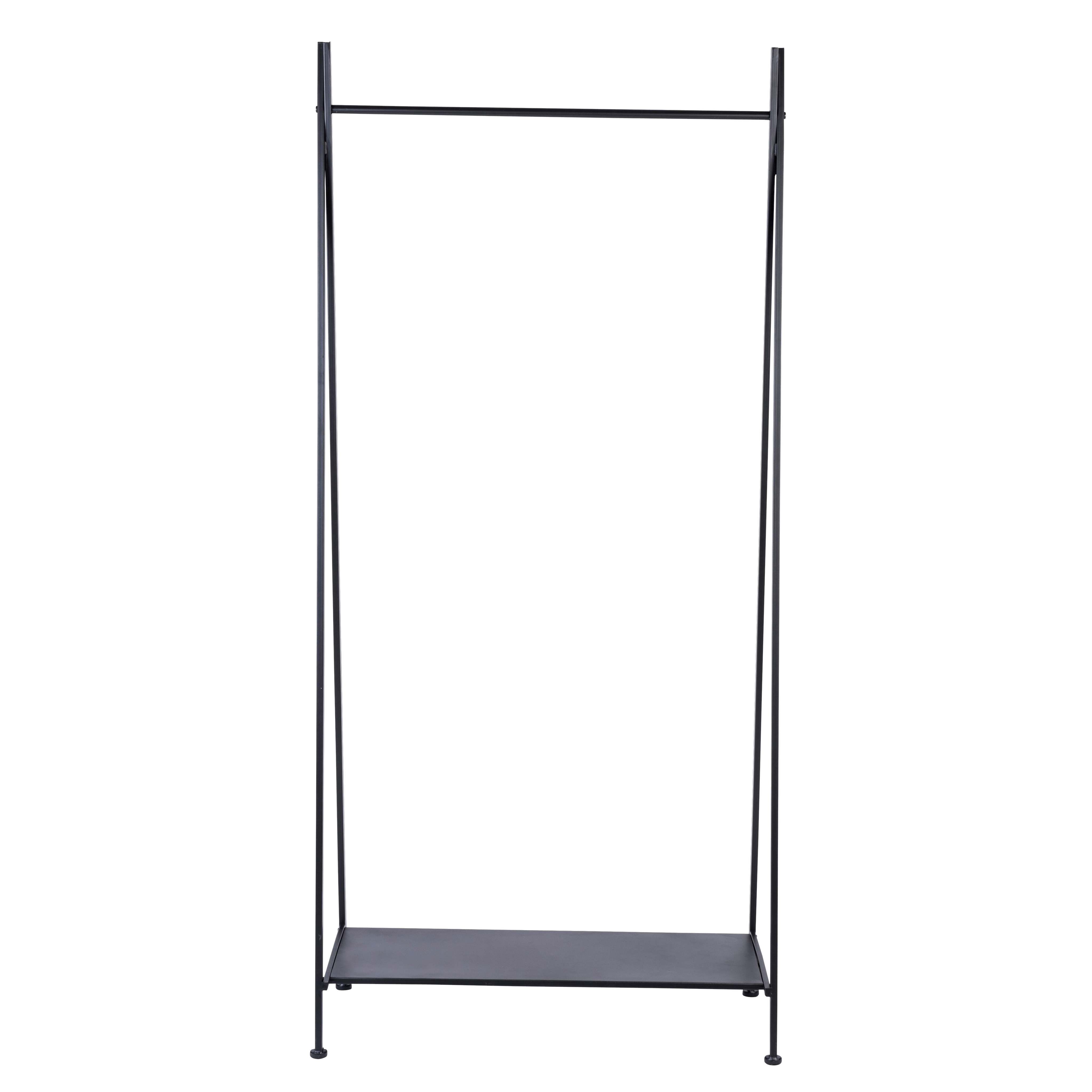 GIATO Kledingrek zwartH 175,5 x B 82 x D 40,5 cm - CASA