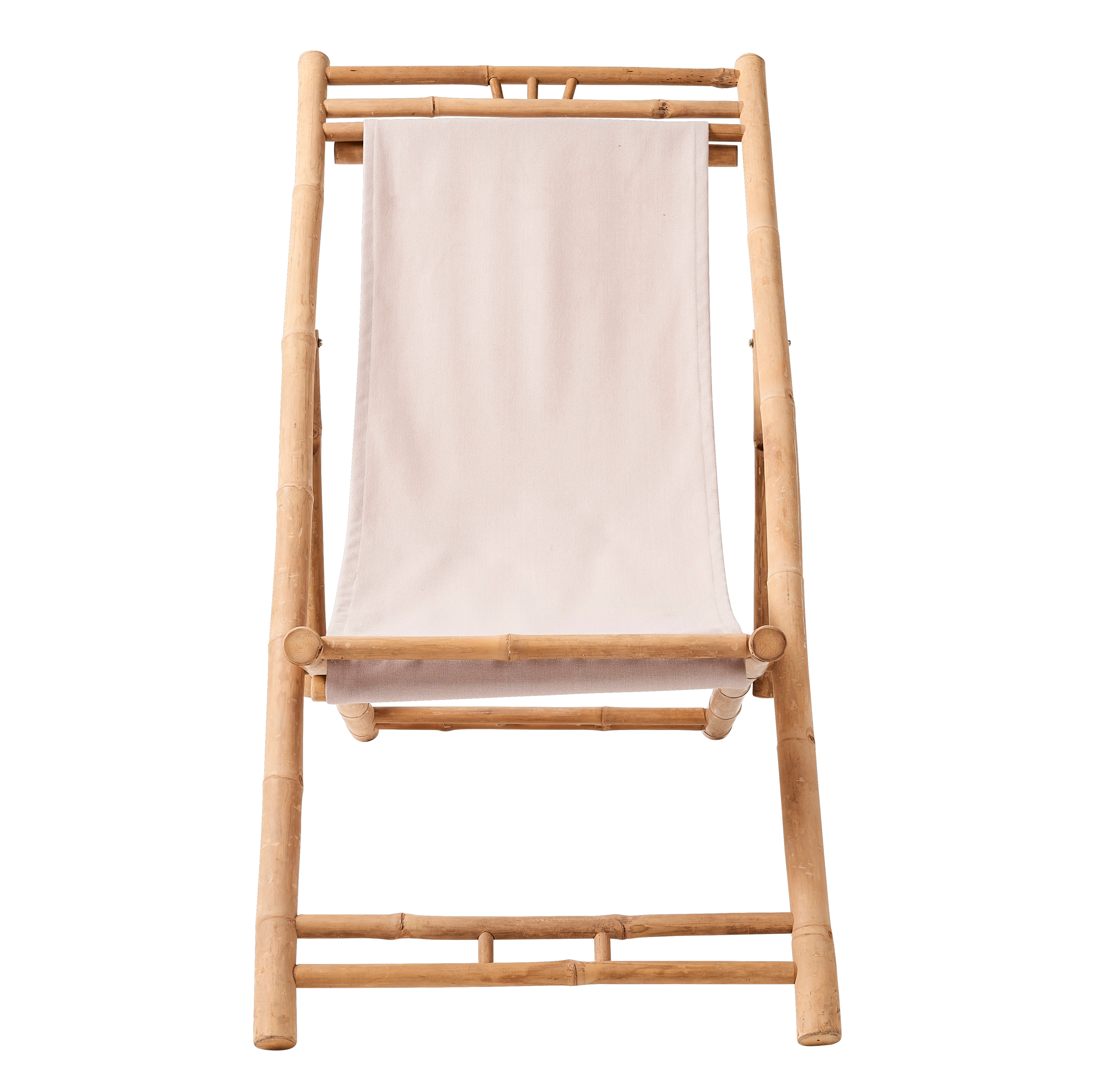 CABO Vouwstoel wit, naturelH 80 x B 60 x D 112 cm