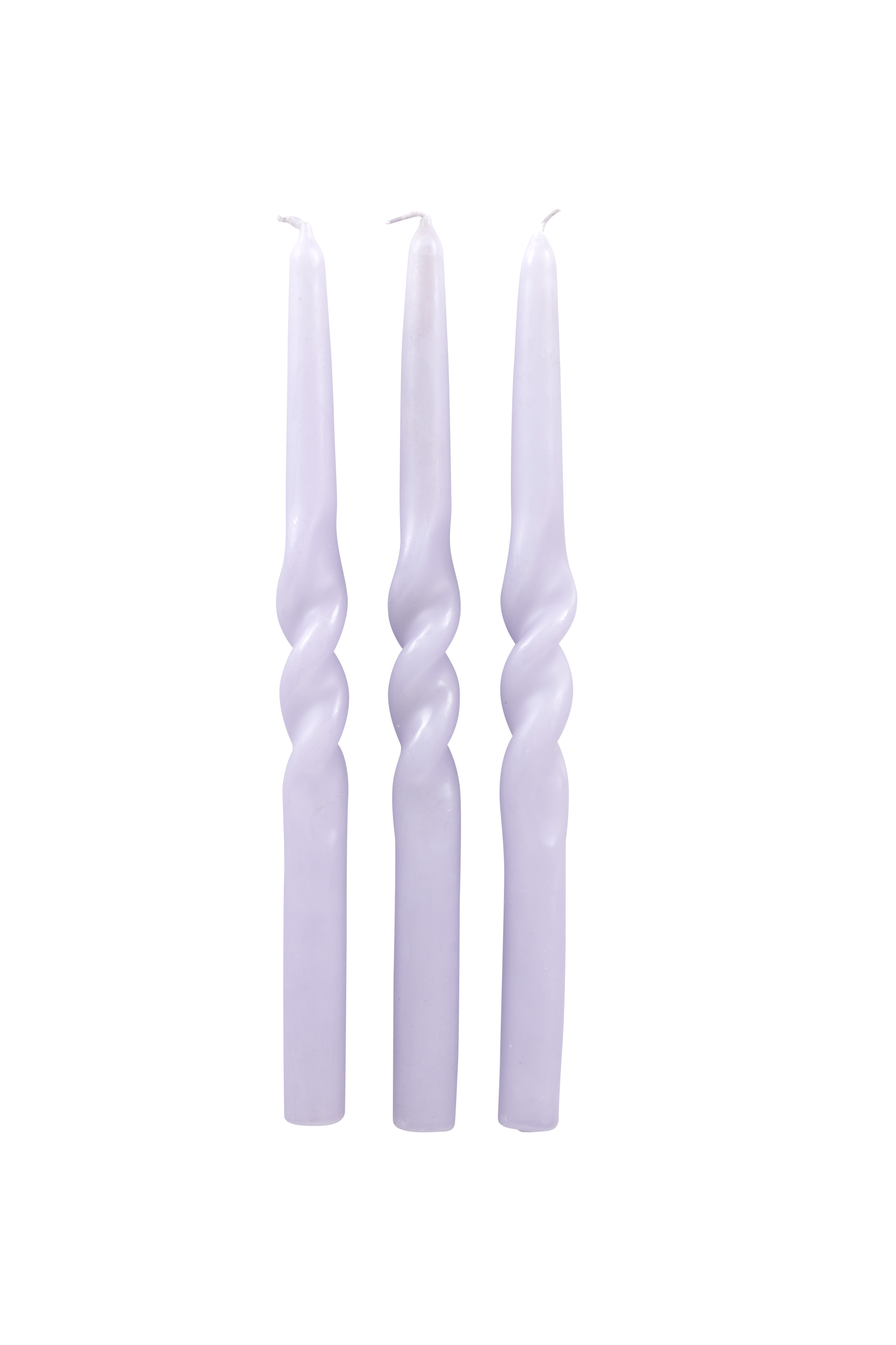 SPIRAL Kaars s/3 paarsH 30 cm - Ø 2,2 cm