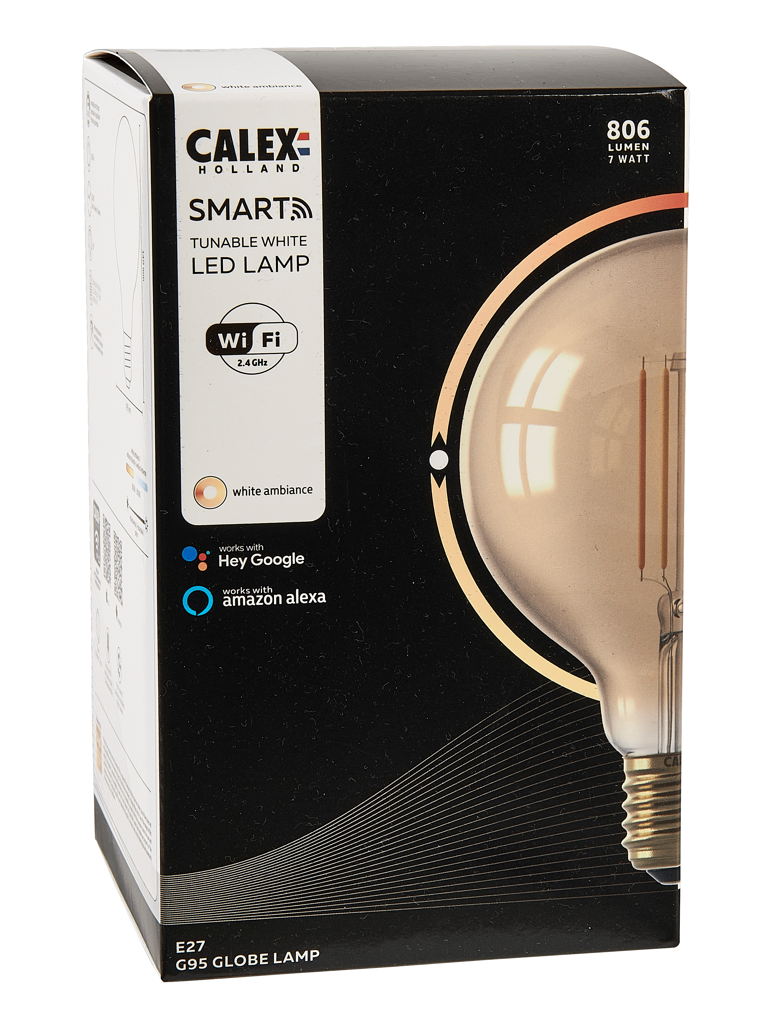 CALEX SMART Ledlamp E27 1800-3000KH 14 cm - Ø 9,5 cm