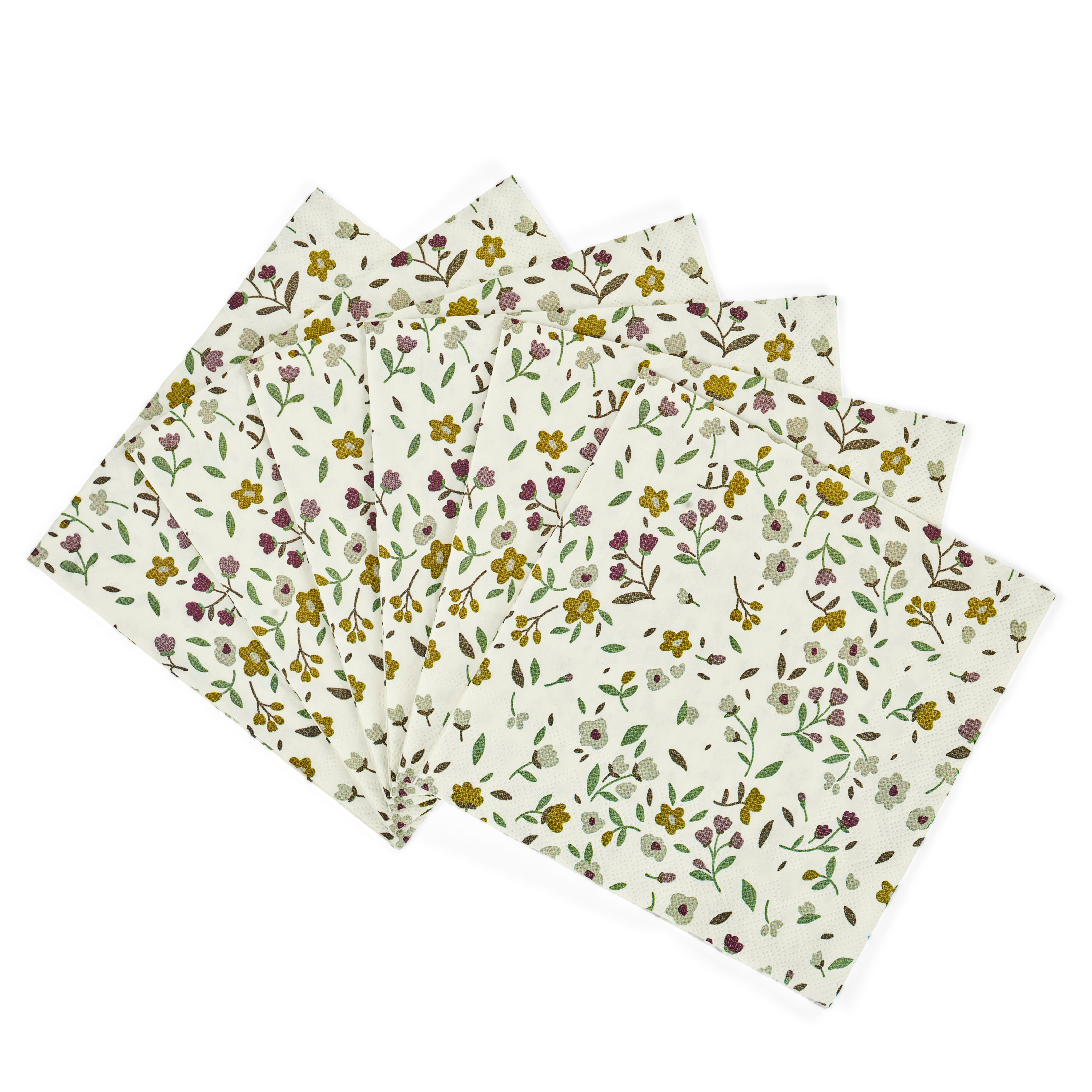 AURELLE Set van 20 servetten multicolorB 33 x L 33 cm