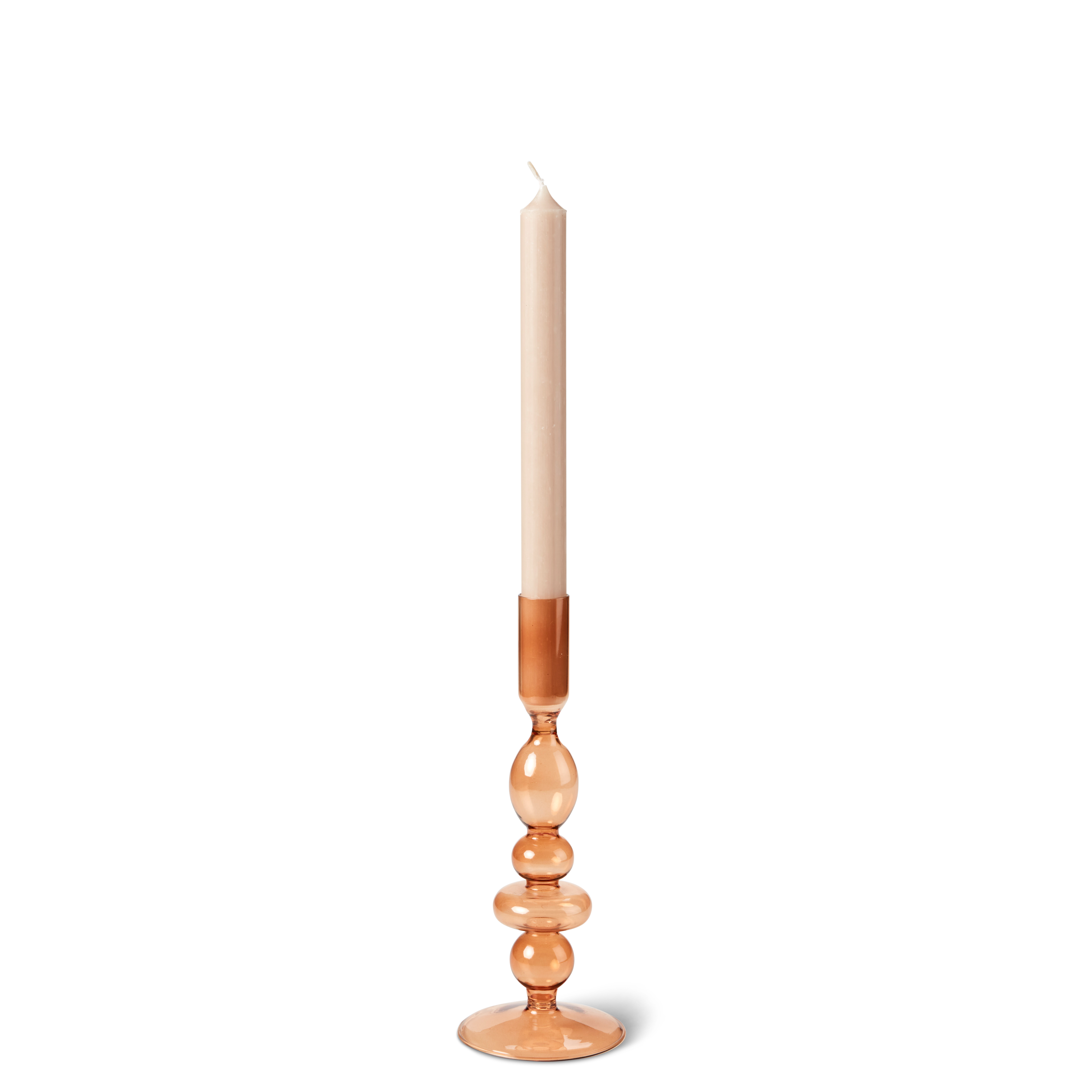 ISA Kandelaar bruinH 21,5 cm - Ø 8 cm
