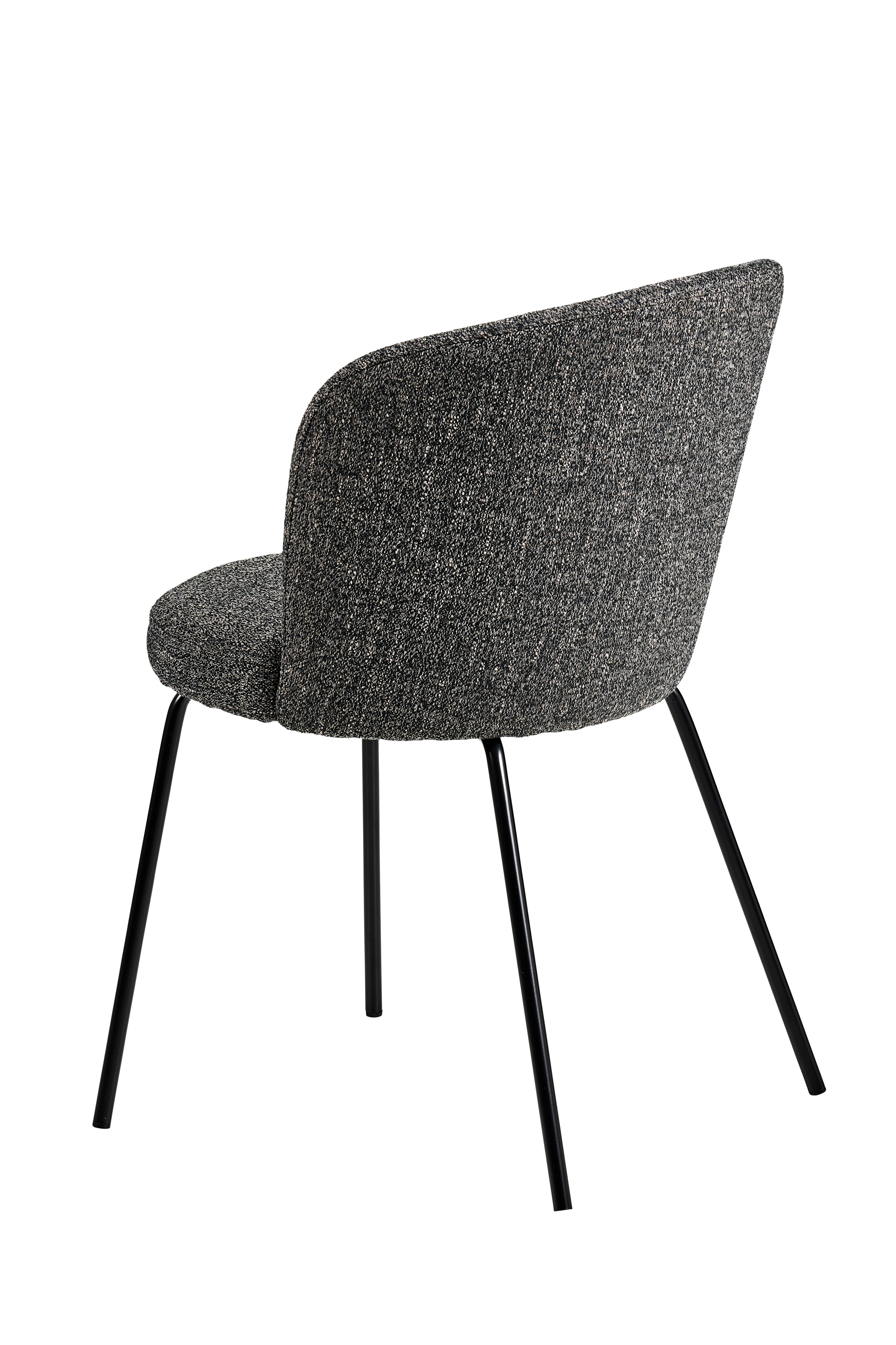 OLIVIER Eetkamerstoel grijsH 77 x B 46 x D 43 cm
