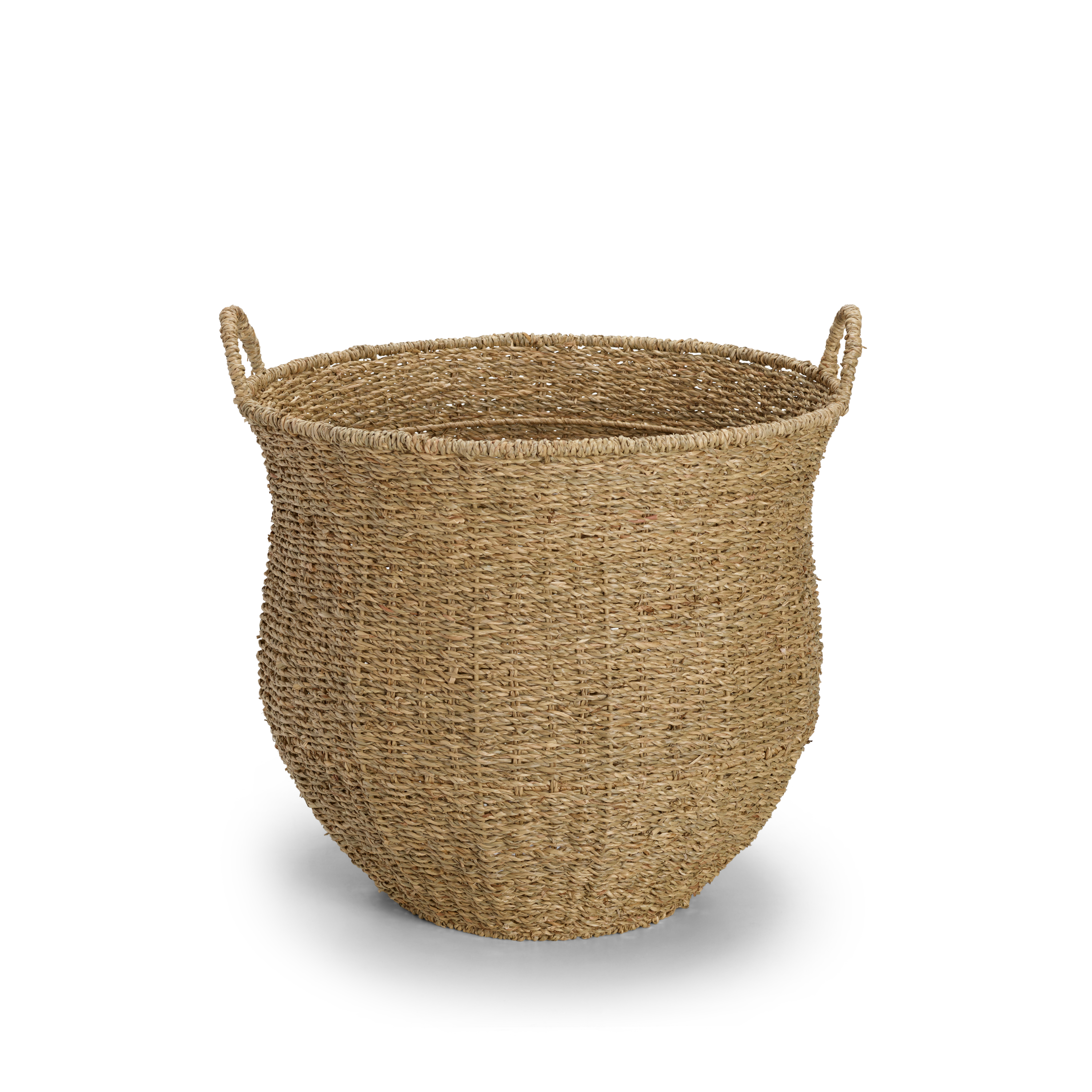 AKITA Mand L met handvaten naturelH 51 cm - Ø 51 cm - CASA