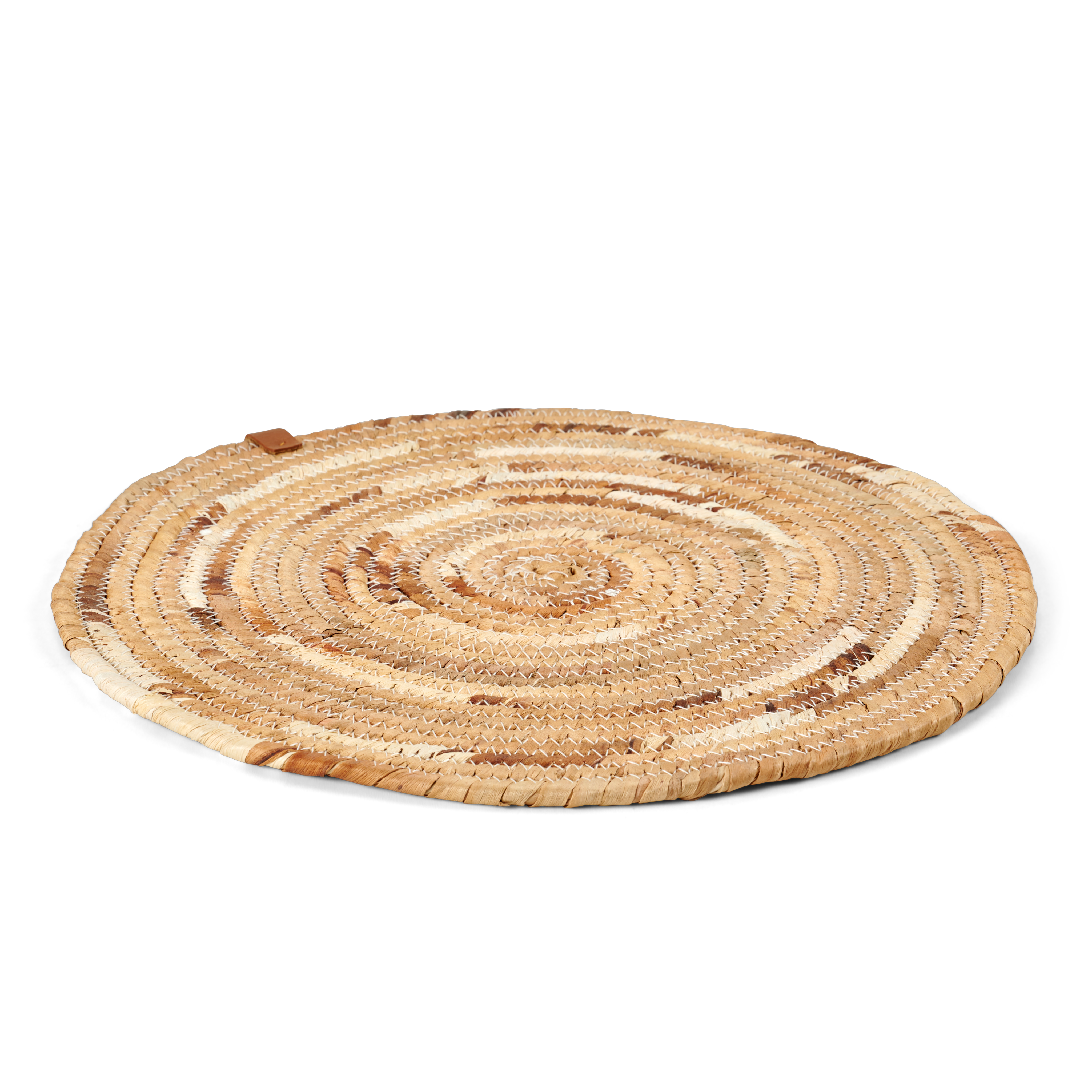 AKIRA Placemat wit, naturelØ 37 cm