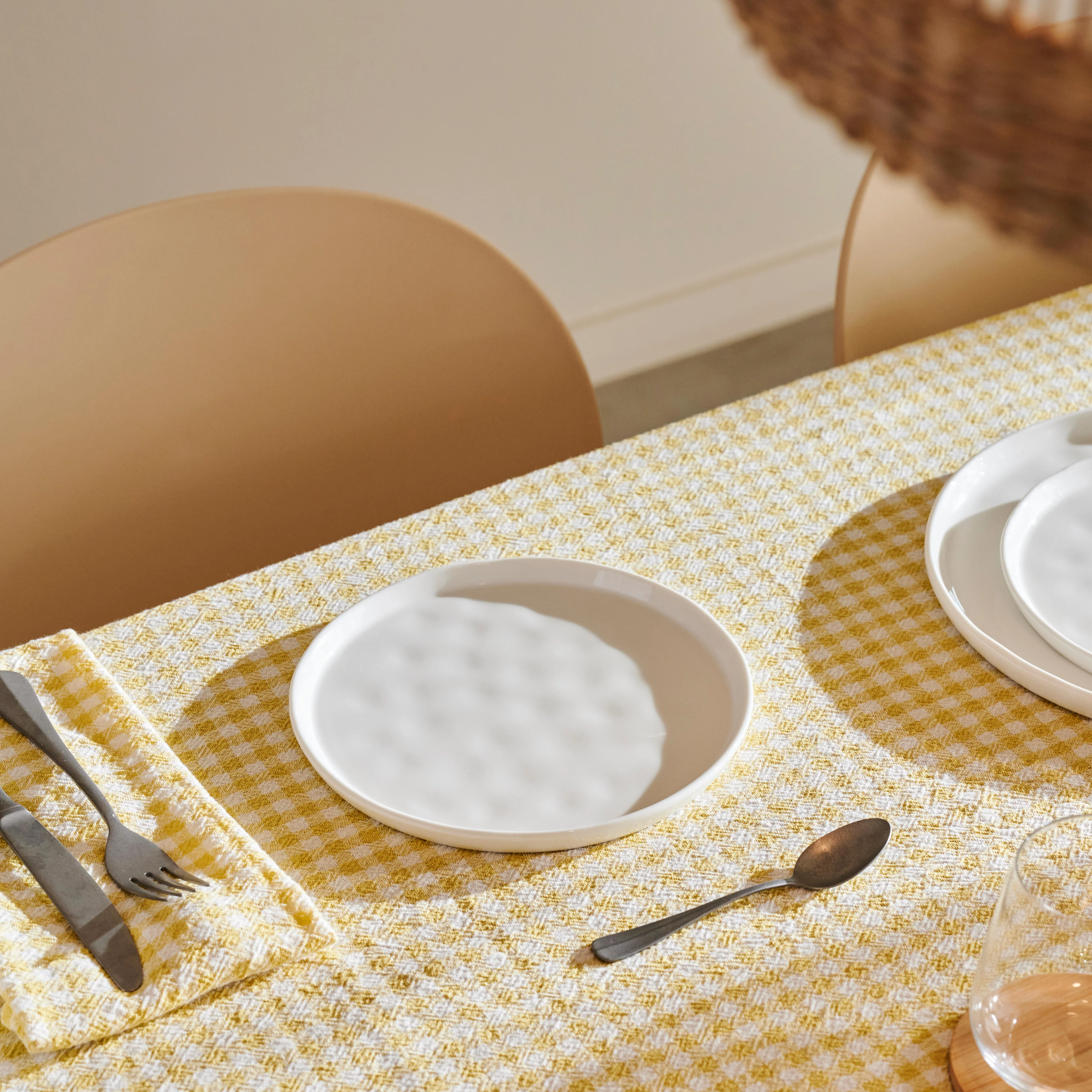 MAREA Bord wit - set van 4 H 4 cm - Ø 21 cm