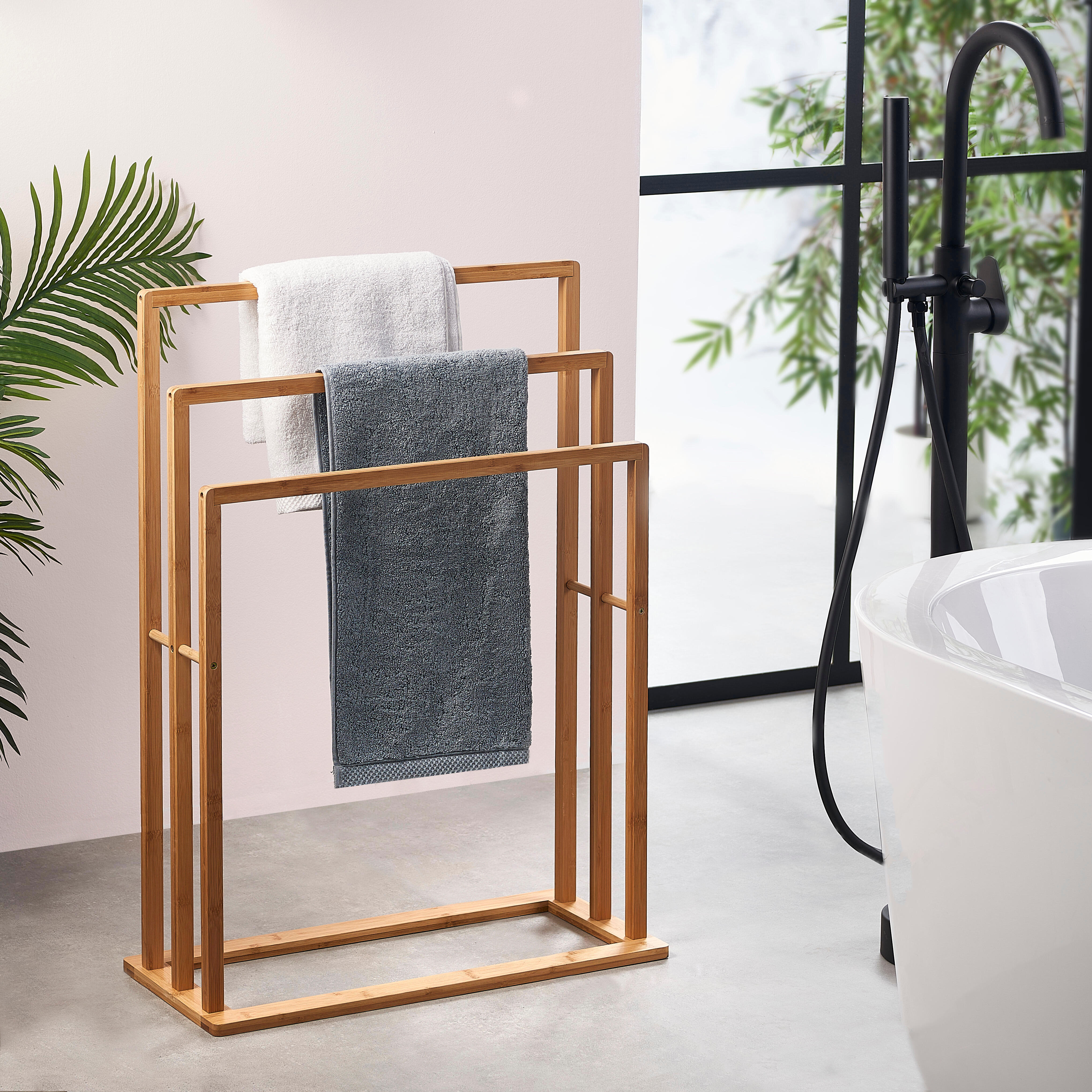 BAMBOO Handdoekrek naturelH 82 x B 60 x D 24 cm