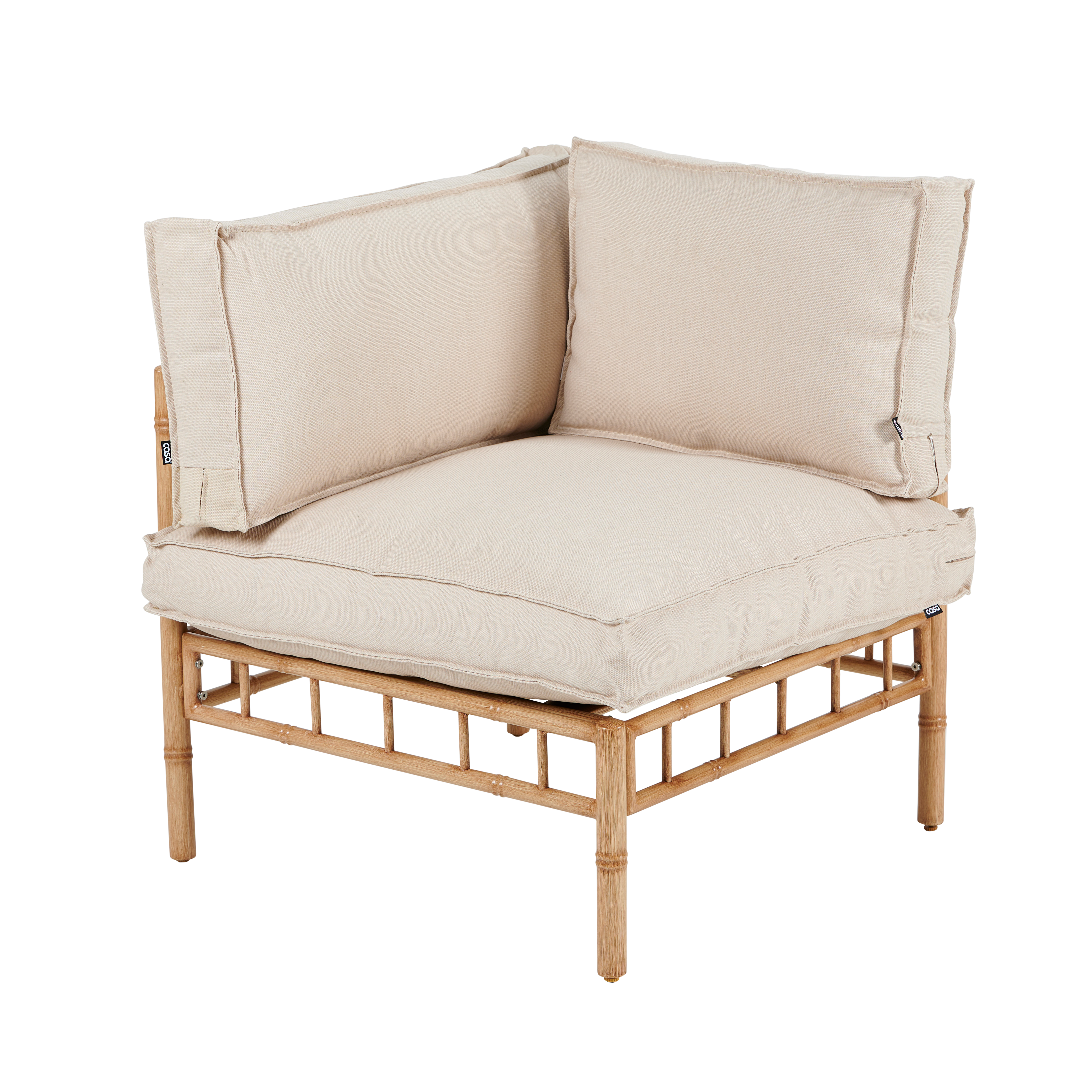 PAULETTA ECO Eco kussen zand beigeH 12 x B 82 x D 80 cm