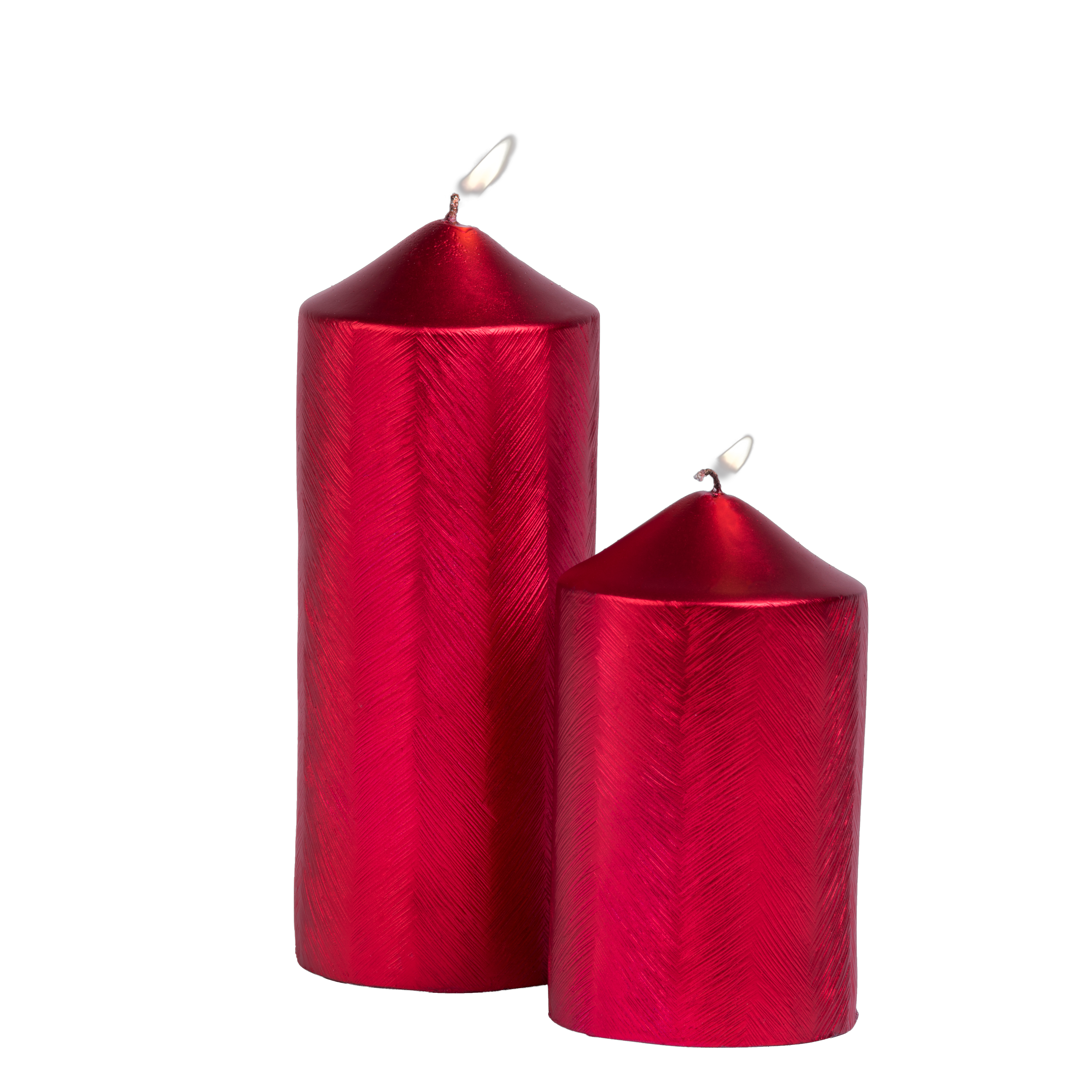 PILAR Kaars roodH 12 cm - Ø 7 cm