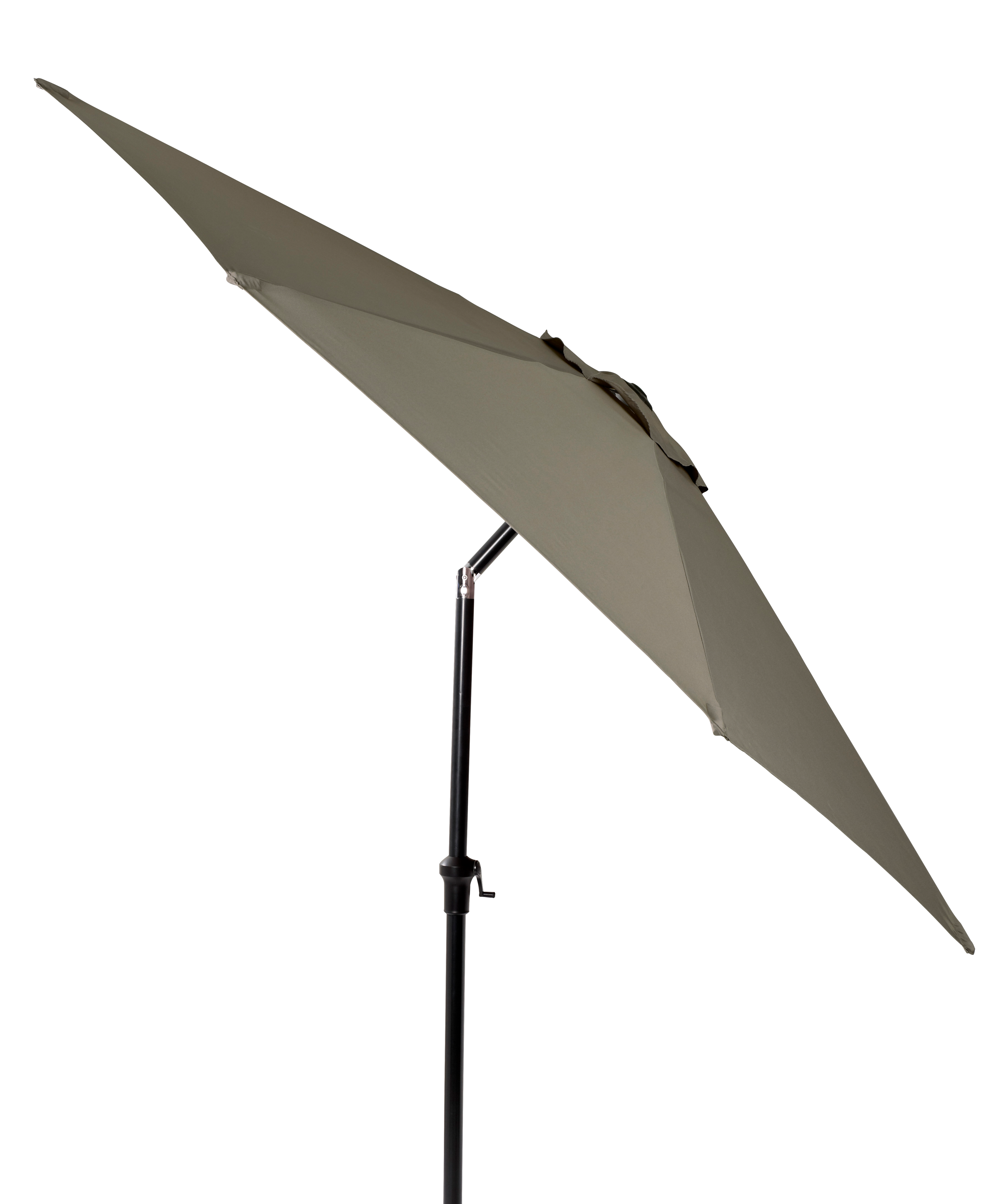ALU Parasol zonder parasolvoet taupeH 240 cm - Ø 300 cm - CASA