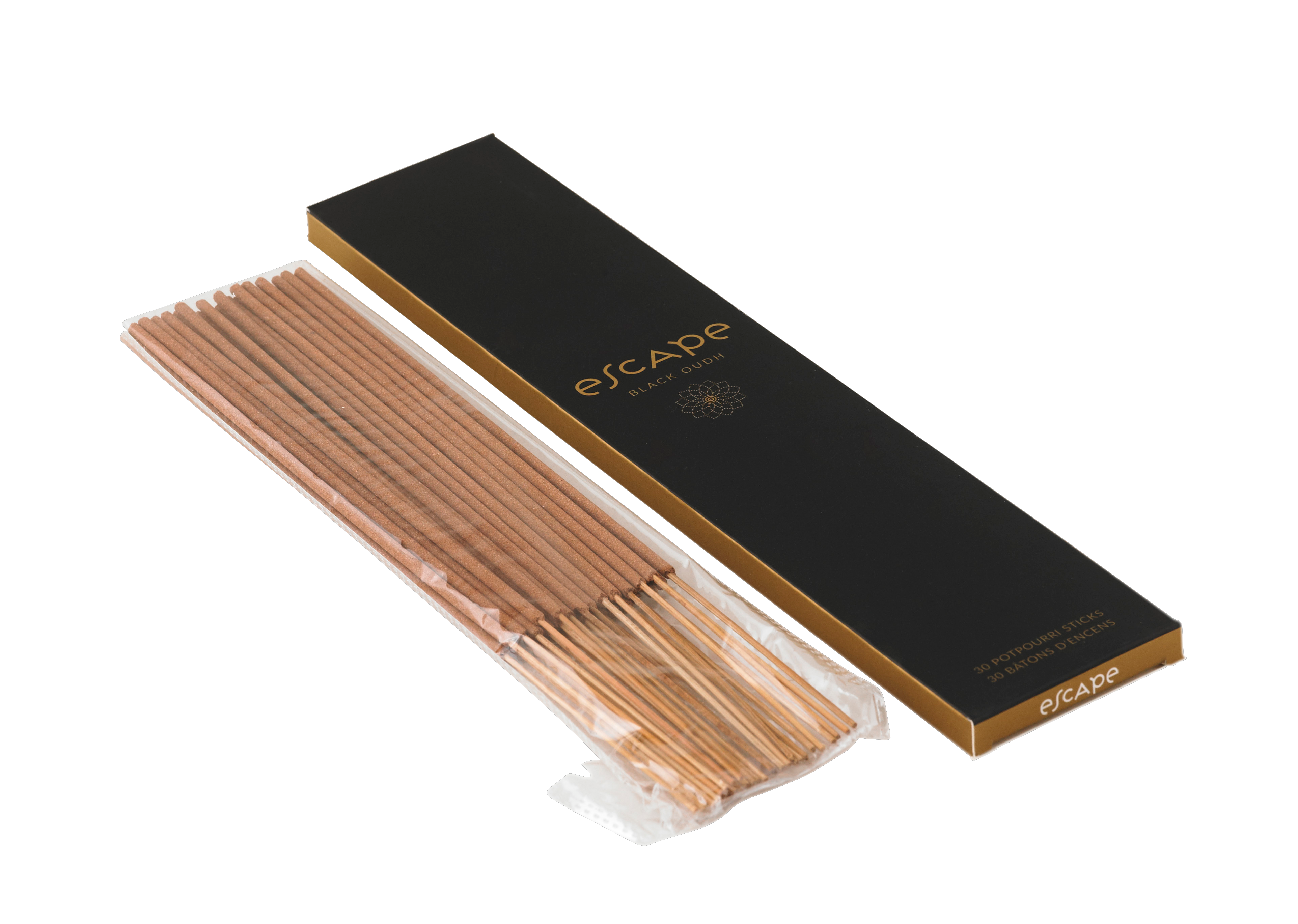 ESCAPE BLACK OUDH Wierook 30 sticks zwart